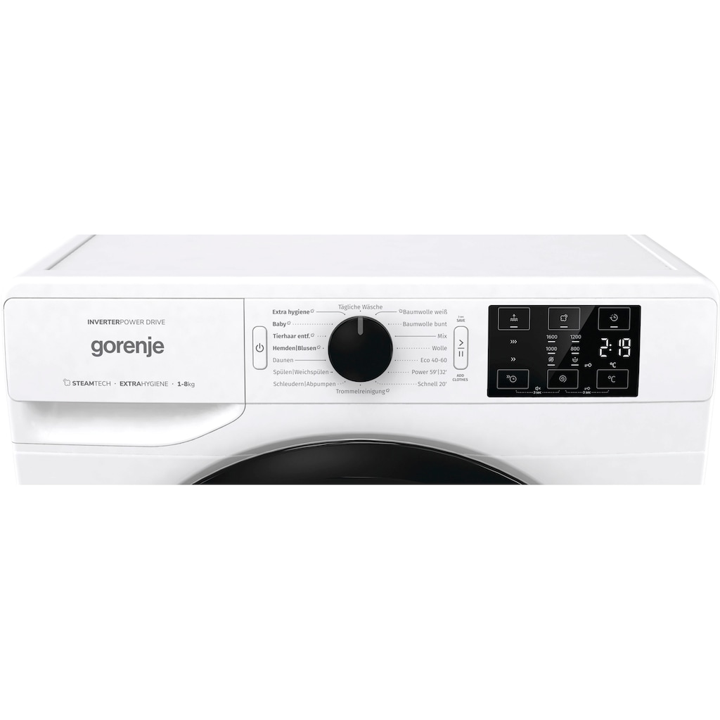 GORENJE Waschmaschine, WNEI86APS, 8 kg, 1600 U/min