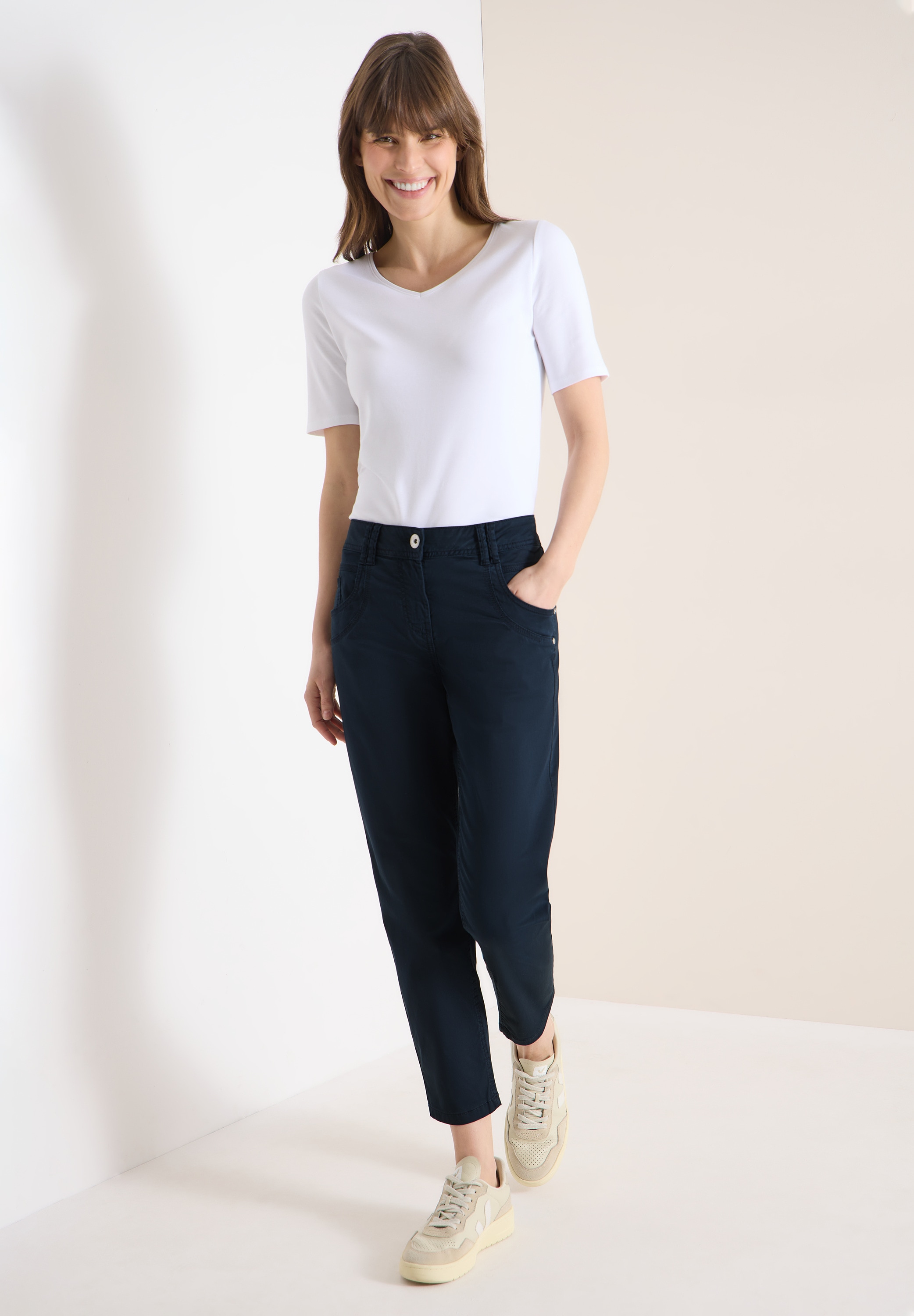 Cecil Stoffhose  aus Baumwolle mit Stretchanteil
