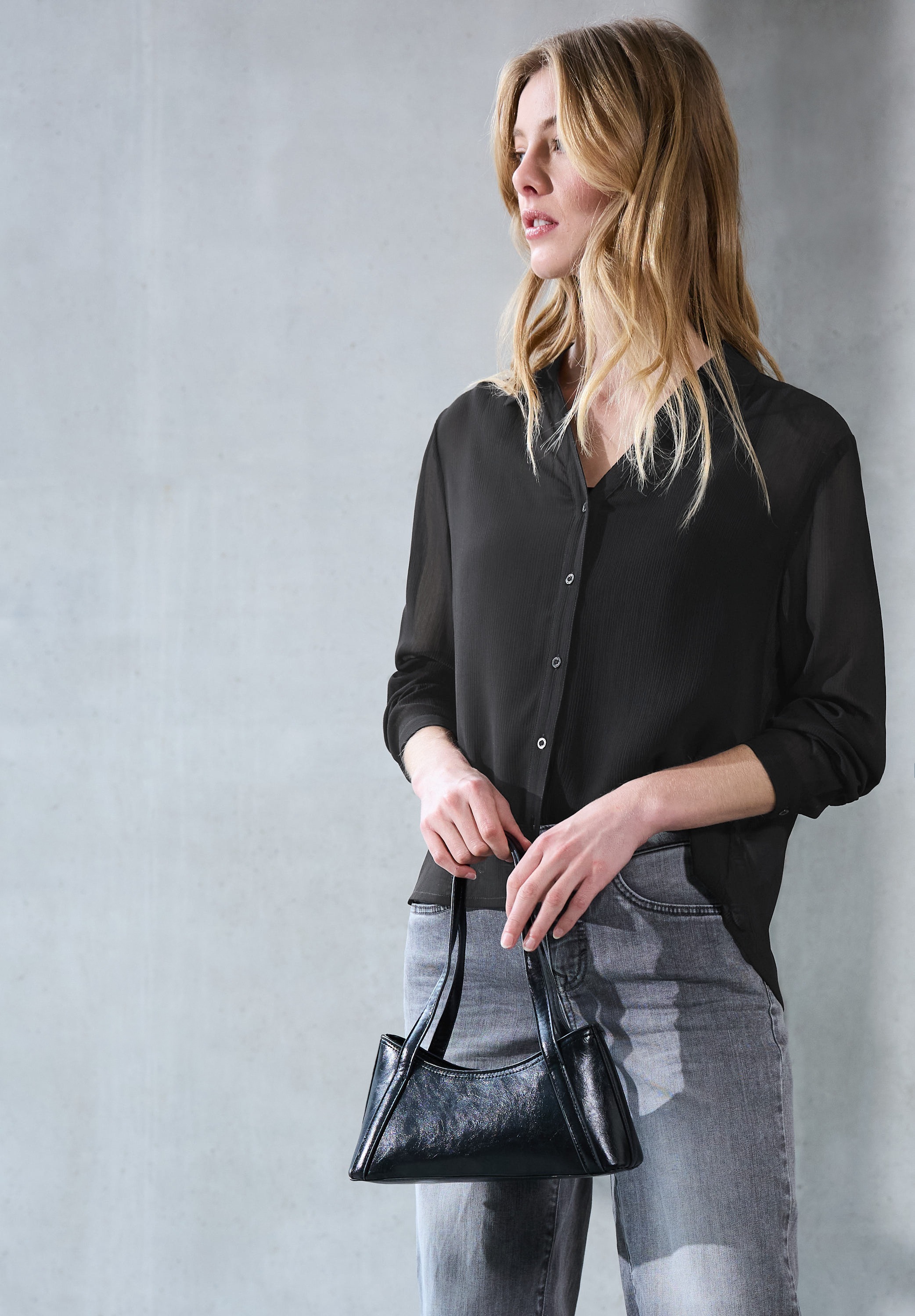 STREET ONE STUDIO Langarmbluse in Blusen-Optik günstig online kaufen