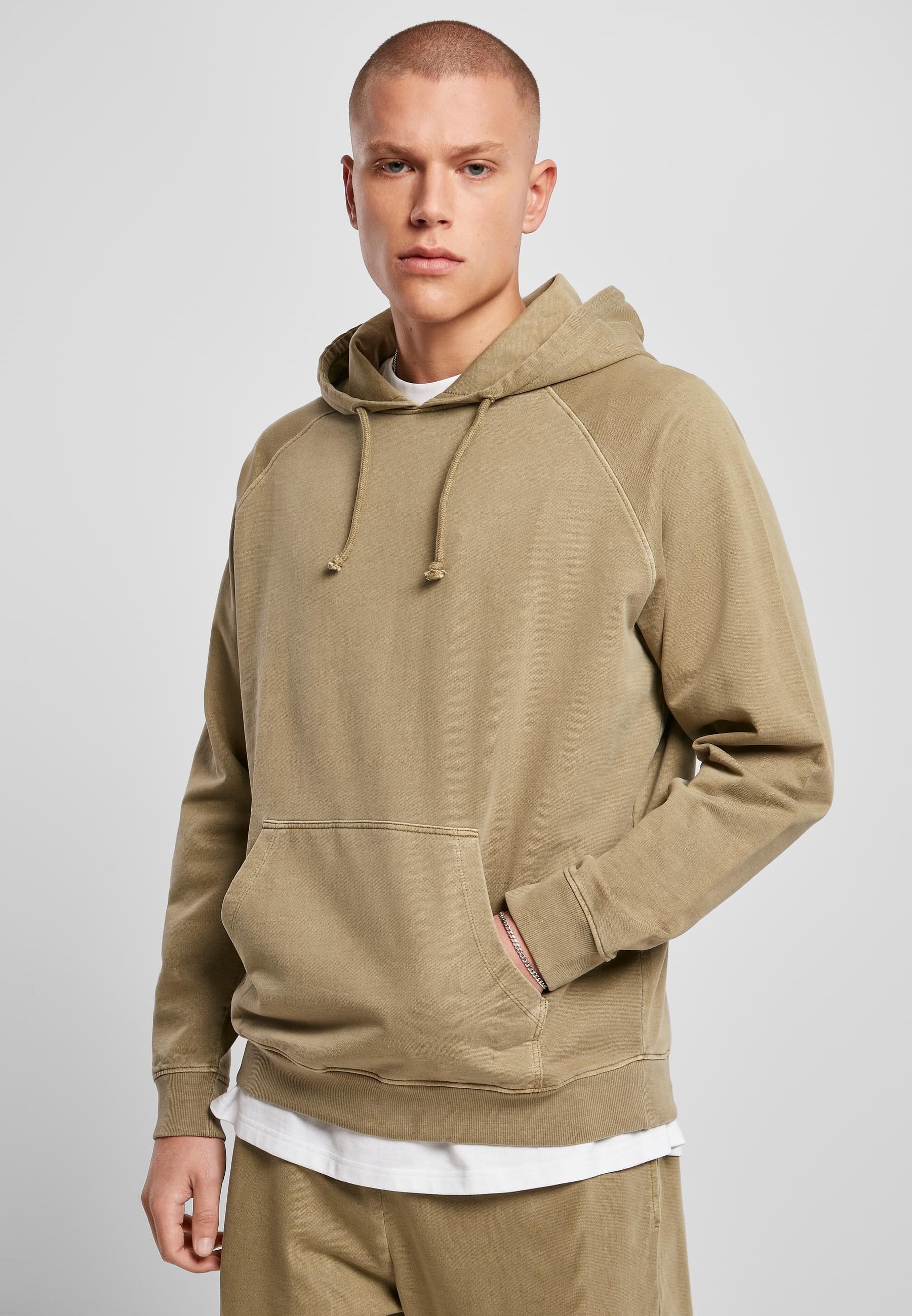 URBAN CLASSICS Sweatshirt »Urban Classics Herren Overdyed Hoody«, (1 tlg.)