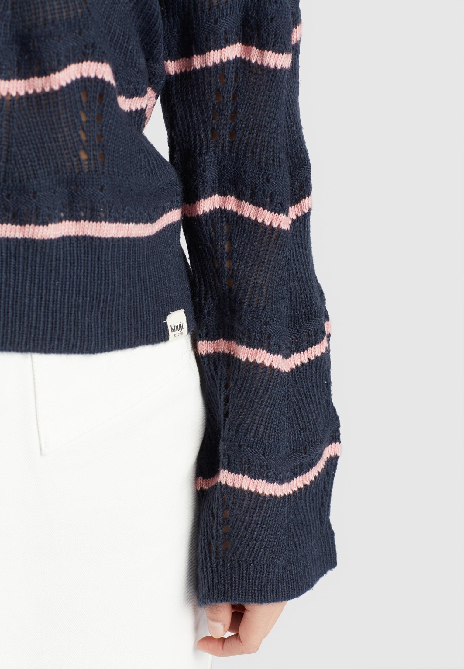 khujo Strickpullover »khujo Pullover BHEKA«, aus weichem Ajourstrick