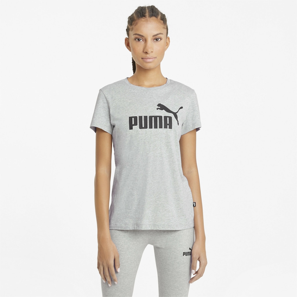 PUMA T-Shirt »Essentials Logo T-Shirt Damen«