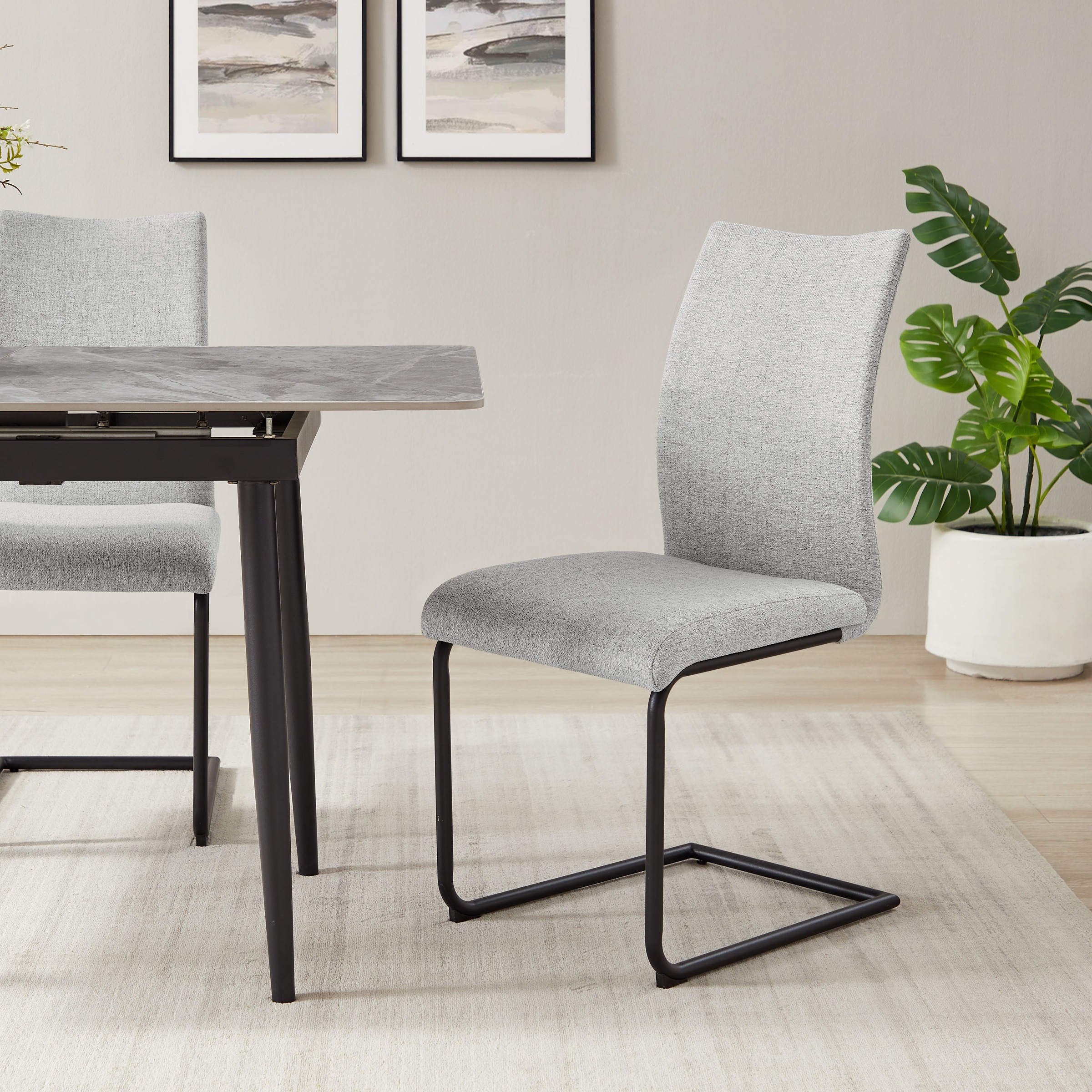 OTTO home Freischwinger "Tayler" (Set) 2 Stk. Struktur (100% Polyester) Str günstig online kaufen