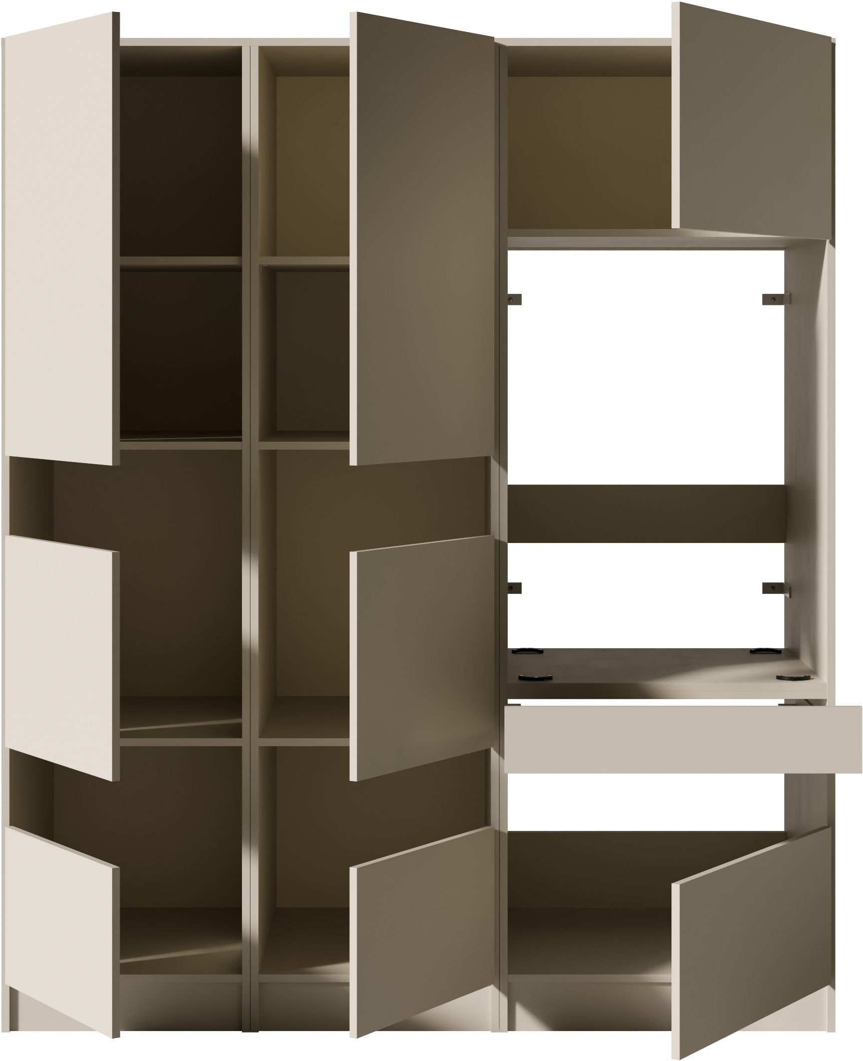 BASIC by Balculina Mehrzweckschrank-Set »Washhome B/T/H 168x68x200 cm« 3 Stk. tlg.