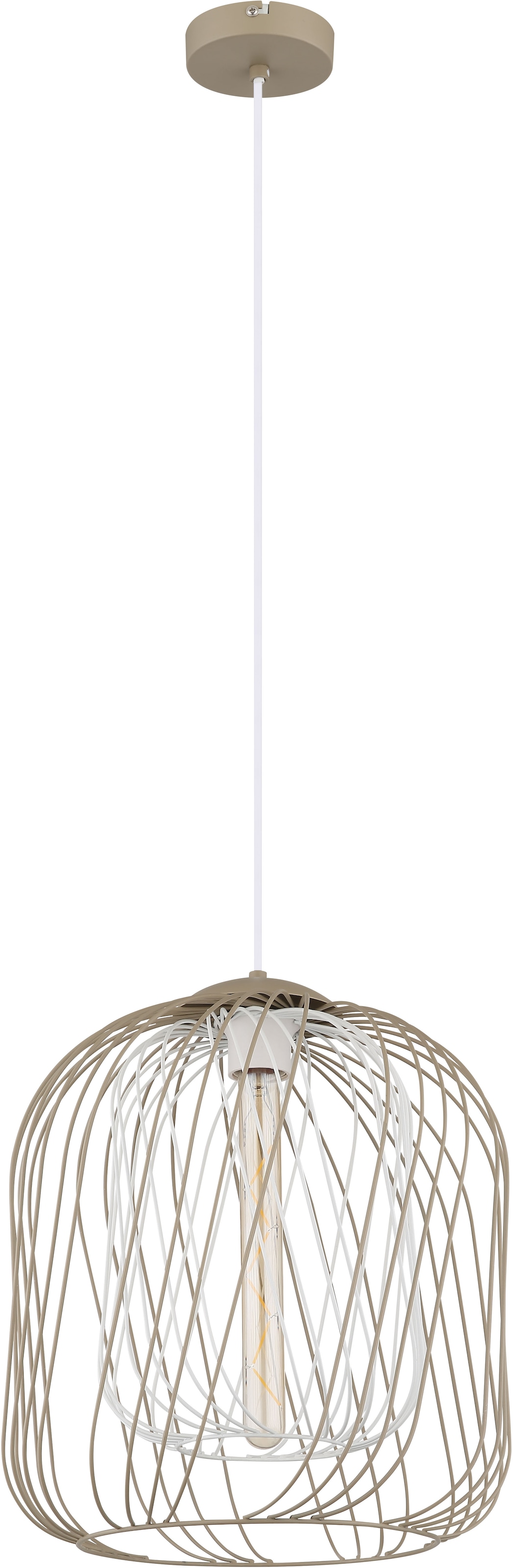 GLOBO LIGHTING Hängeleuchte »DICHTI«, Leuchtmittel E27 | ohne Leuchtmittel, Hängelampe/Pendelleuchte/Esszimmer/Wohnzimmer/Esstisch