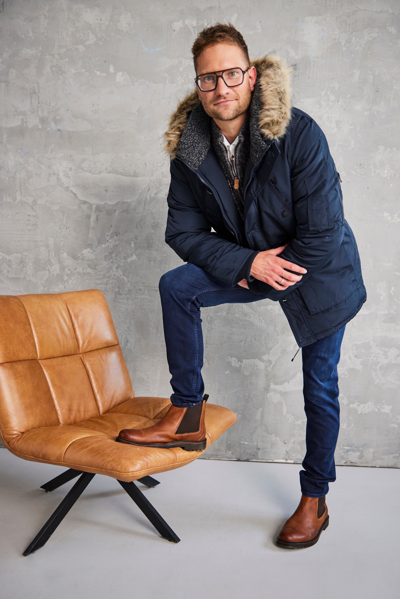 bugatti Chelseaboots, Schlupfstiefel, Stiefelette, Herrenboots mit Wechselfußbett