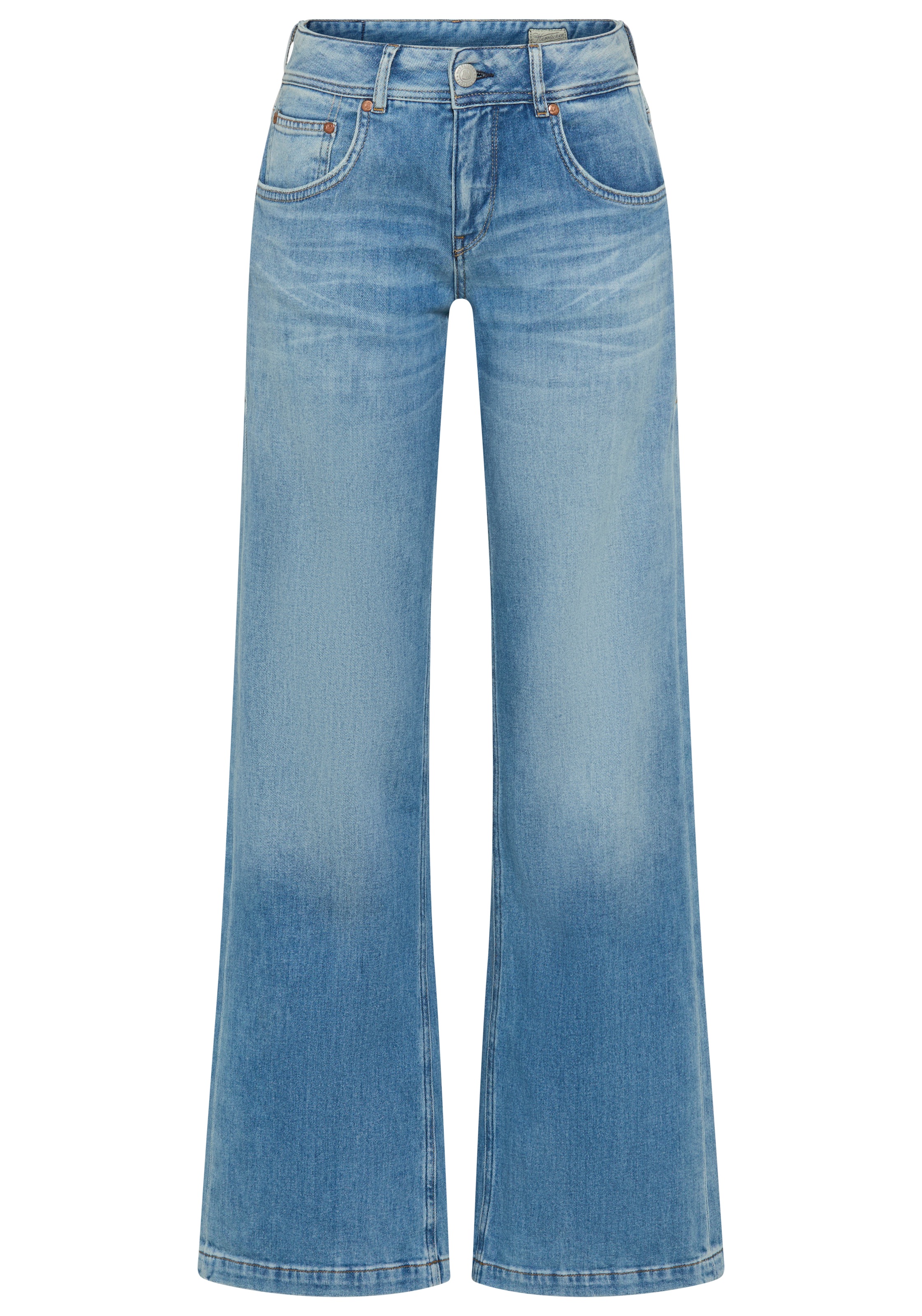 Herrlicher 5-Pocket-Jeans »Edna Denim Stretch« mit weitem Bein, Flared Fit