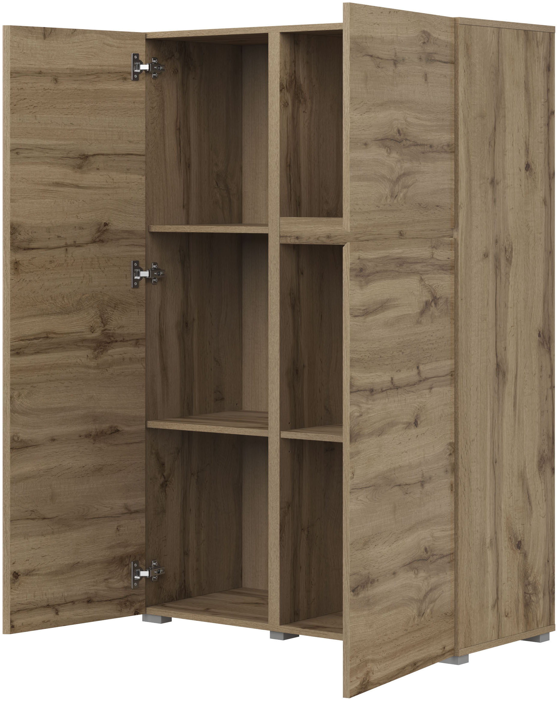 Thumbnail - OTTO home Highboard "Metric, Breite 92cm, moderne grifflose Hochkommode 3 Türen,Highboard" Hochschrank mit viel Stauraum...