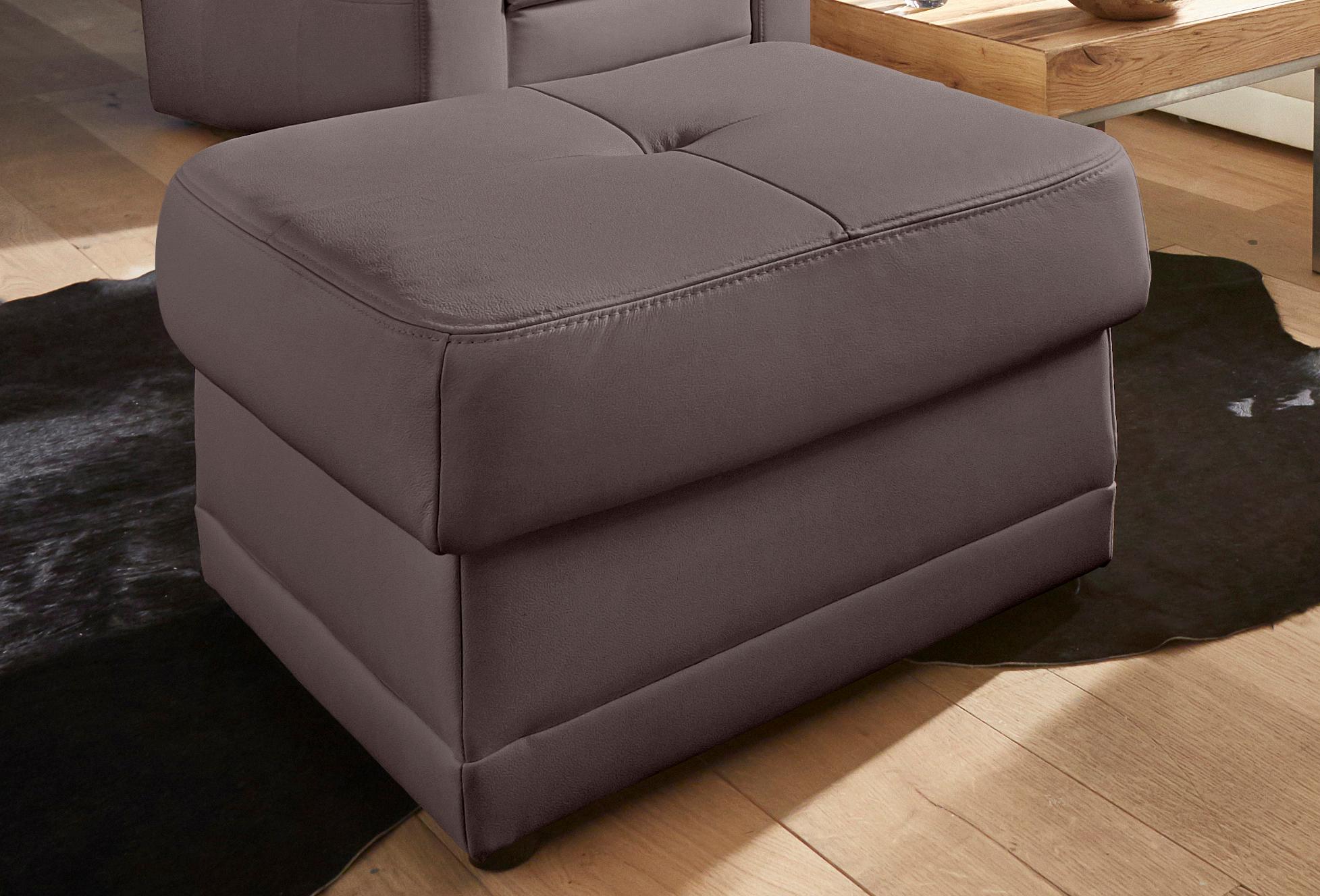 Hocker EXXPO - SOFA FASHION "Lotos komfortabler Hocker mit tollen Verarbeitungsdetails", braun (schoko), B:65cm H:44cm T:65cm, Hocker, Hocker