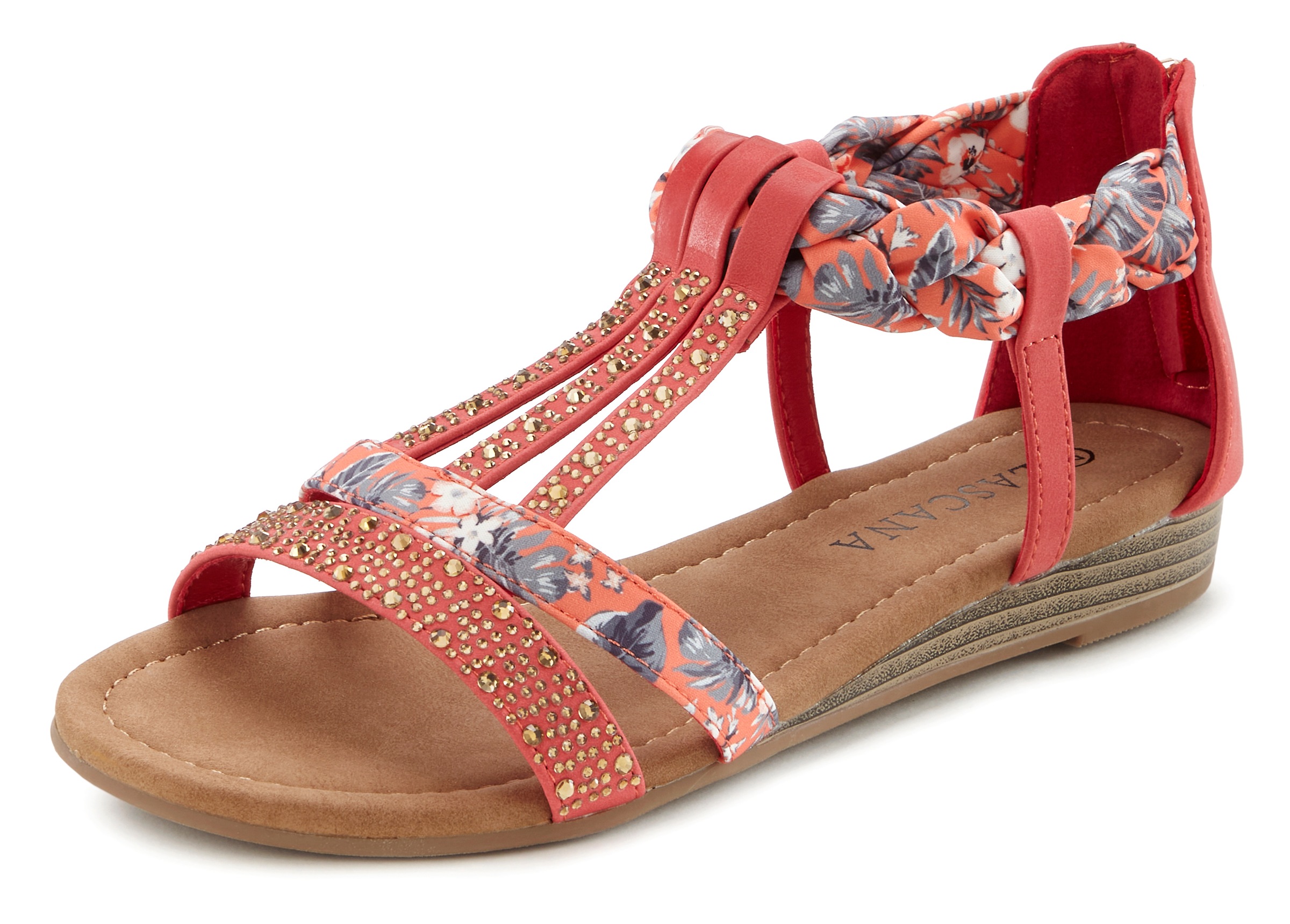 LASCANA Damen Sandalen Rot Gr. 36 2