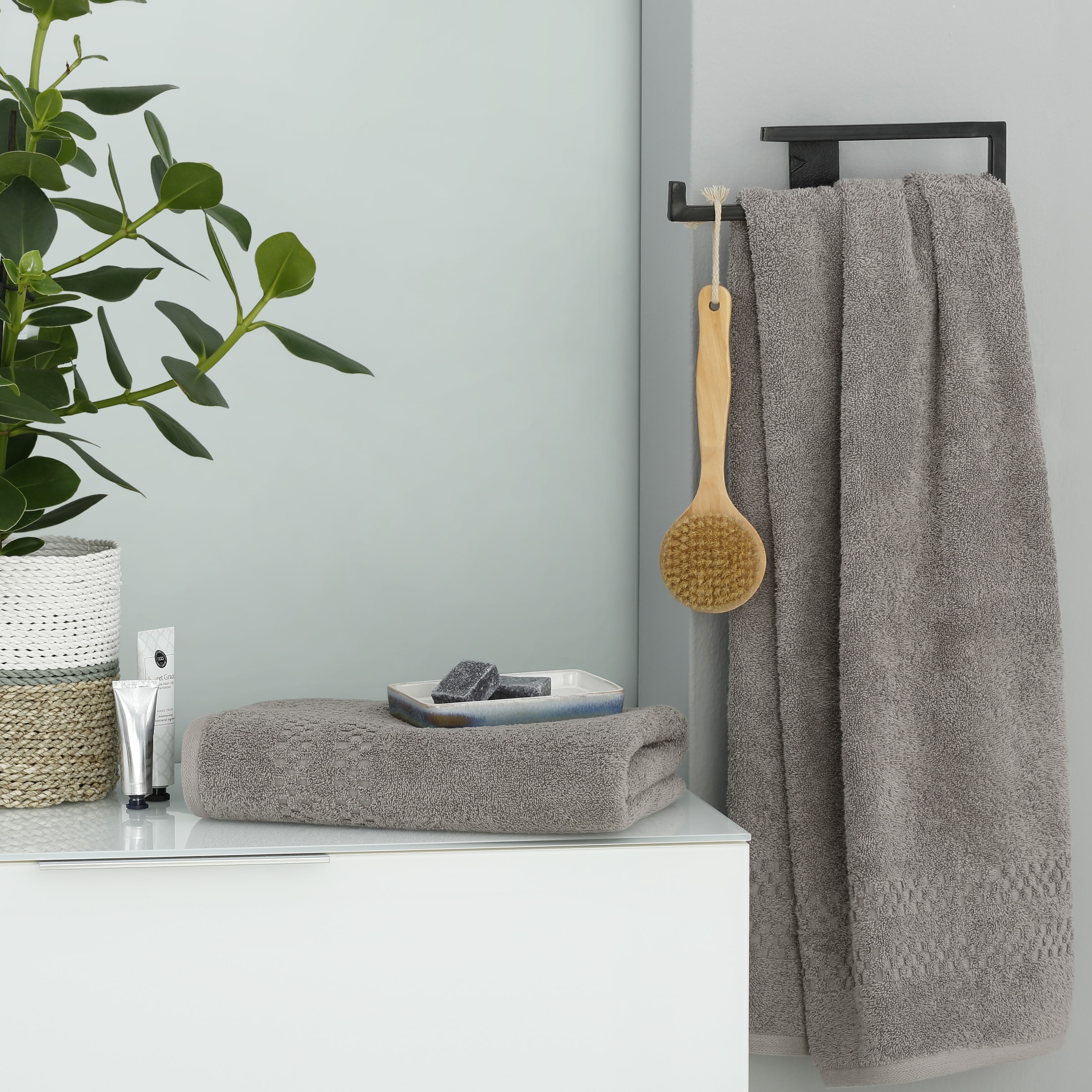 Home affaire Handtuch Set Handtücher 100% Handtuch-Set, Bordüre, Baumwolle tlg., 2 Set, mit BAUR | Frottier, flauschig »Regona, und weich,«, Premium