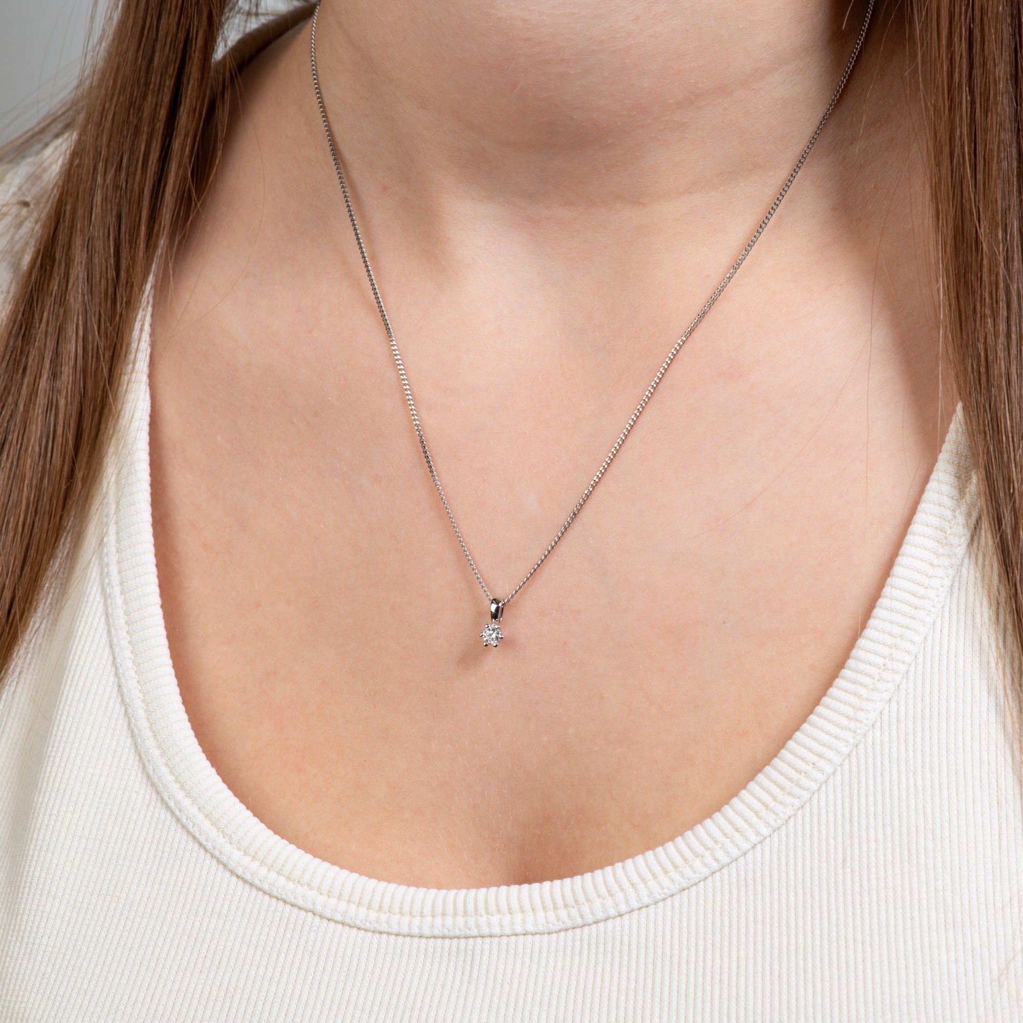 Orolino Kette mit Anhänger »Gold 585 mit natürlichem Brillant 0,15ct.«