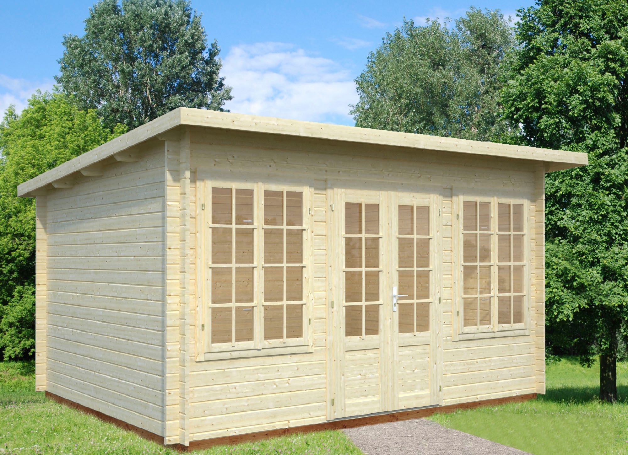 Palmako Gartenhaus »Lisa«, (Set), 11,5 m², mit Fußboden im Gartenhaus