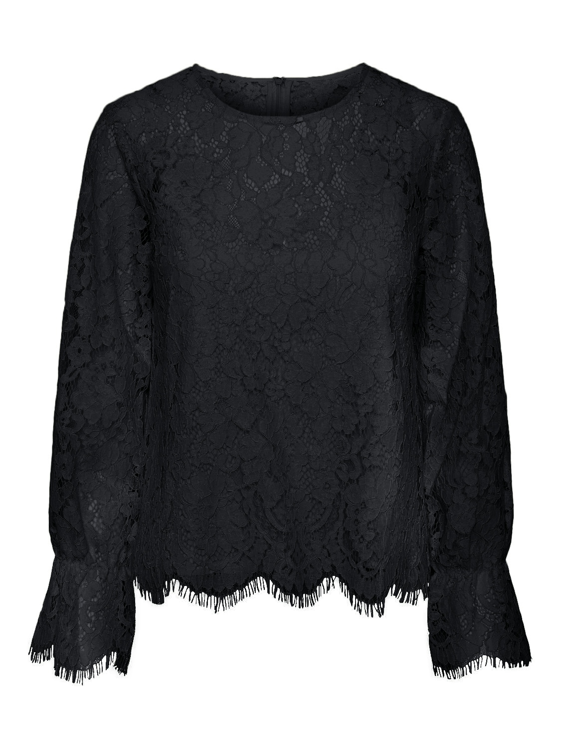 Y.A.S Spitzenbluse »YASPERLA LS LACE TOP S. NOOS«