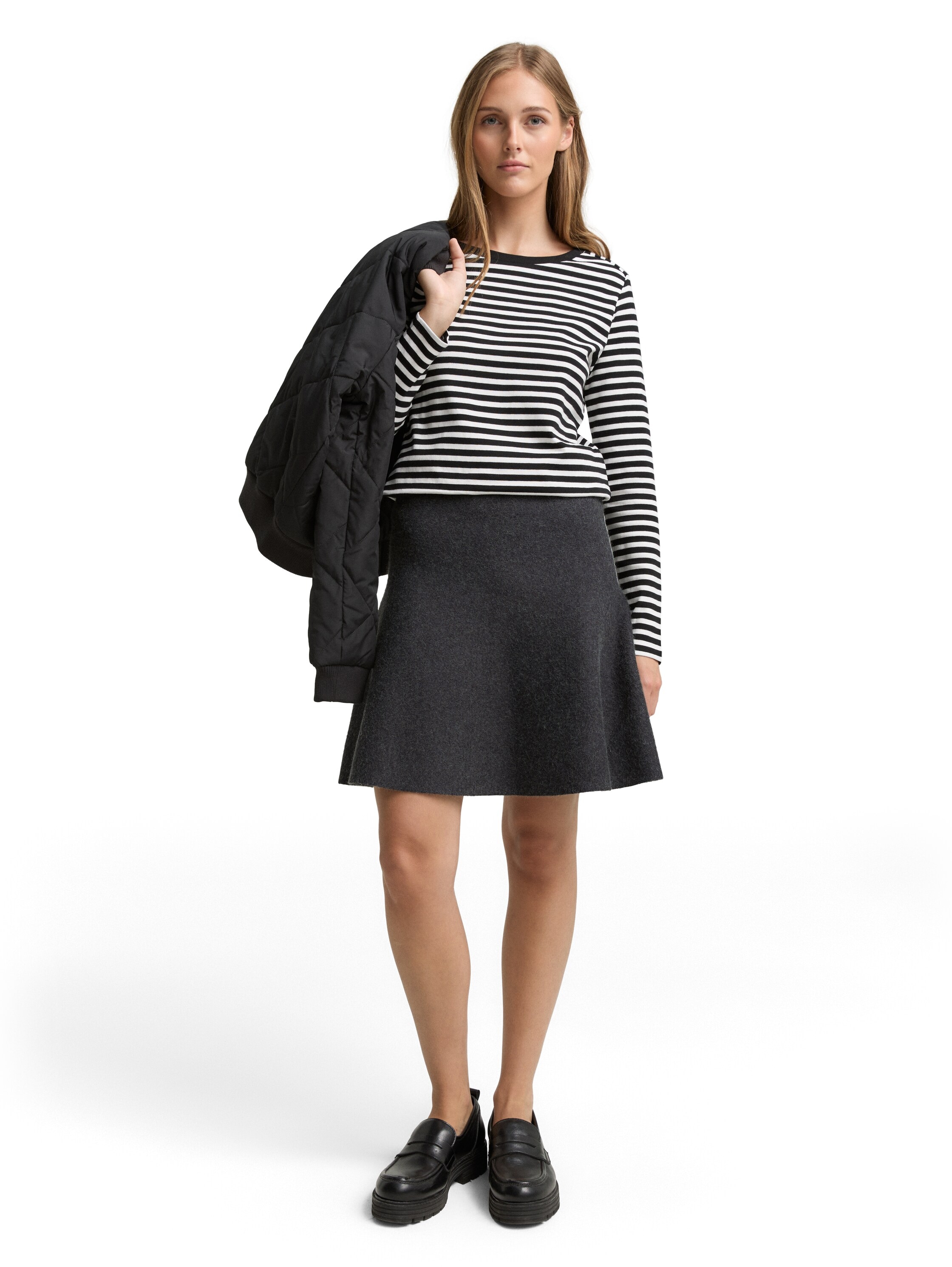 TOM TAILOR Denim Minirock, aus Strick