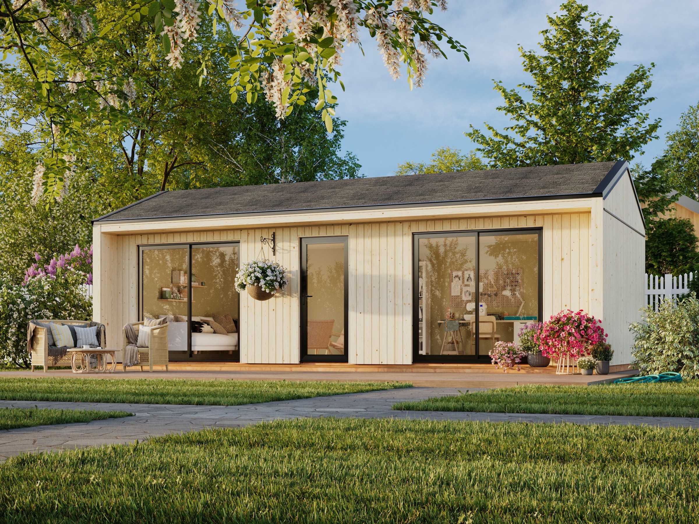 Palmako Gartenhaus »Rebekka 31,8 m²«