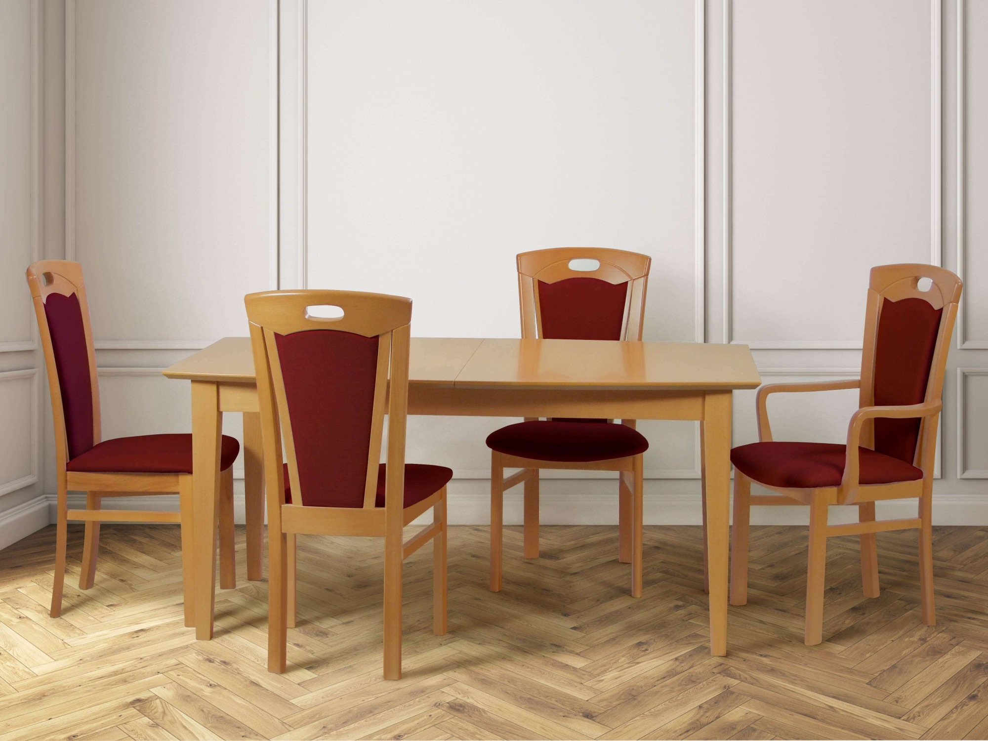 Home affaire Esszimmerstuhl "FERDI, Armlehnstuhl, Made in Italy, Massivholz günstig online kaufen