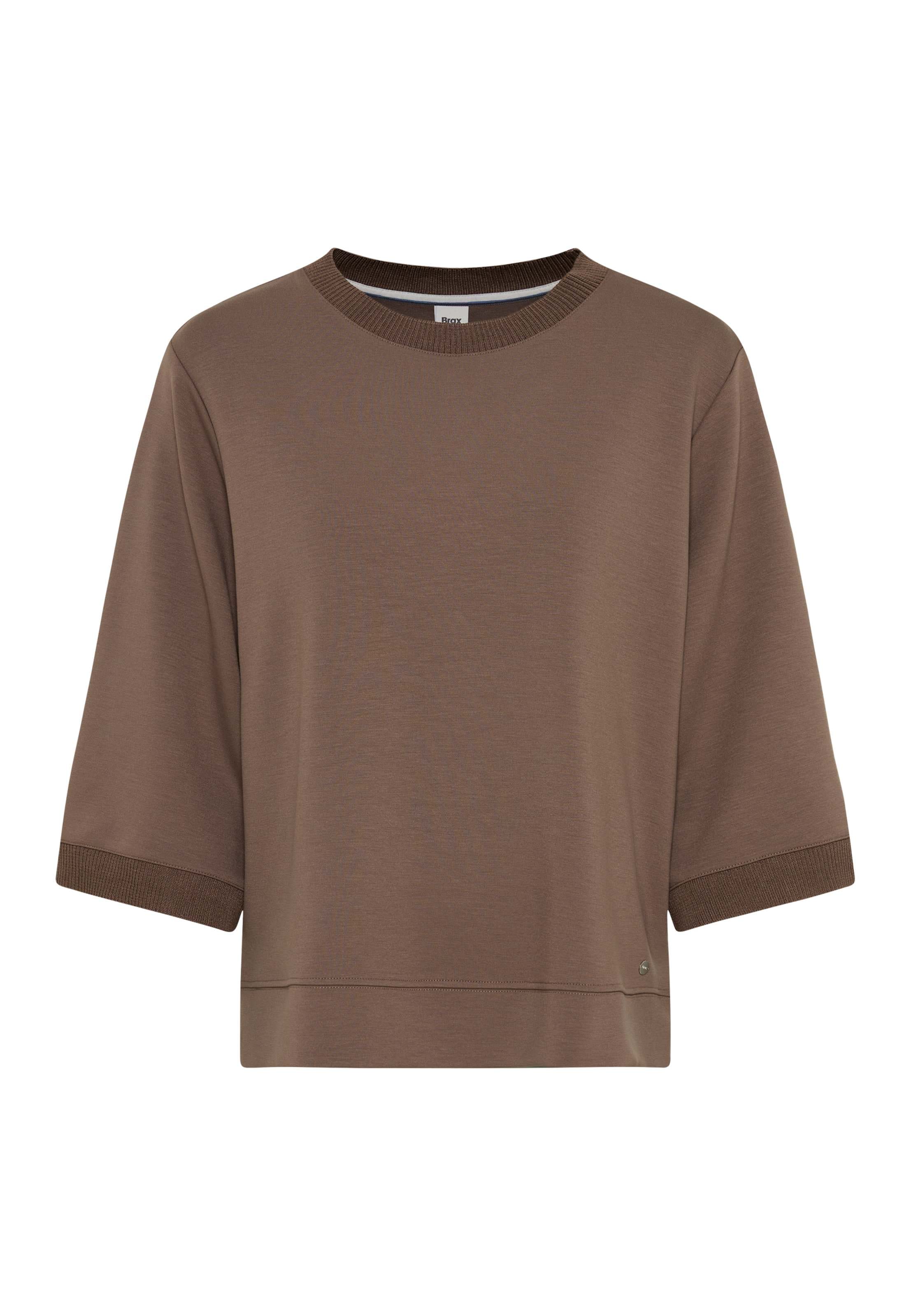 Brax Kurzarmshirt »Style BERTA M« Interlock: Sweatshirt im Viskosemix