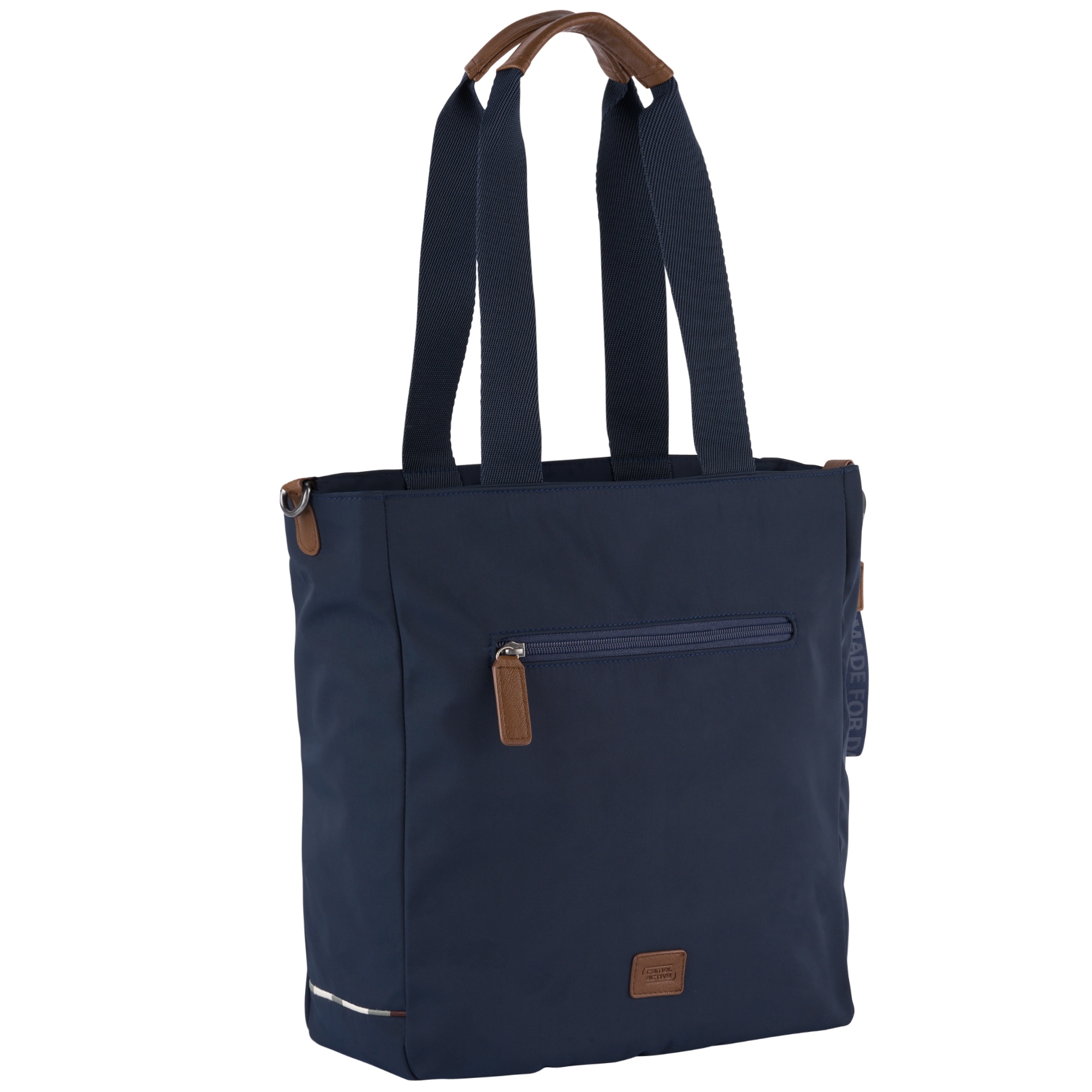 camel active Shopper "Aurum" aus recyceltem Polyester in Nylonstruktur, leicht & mit feinen Details