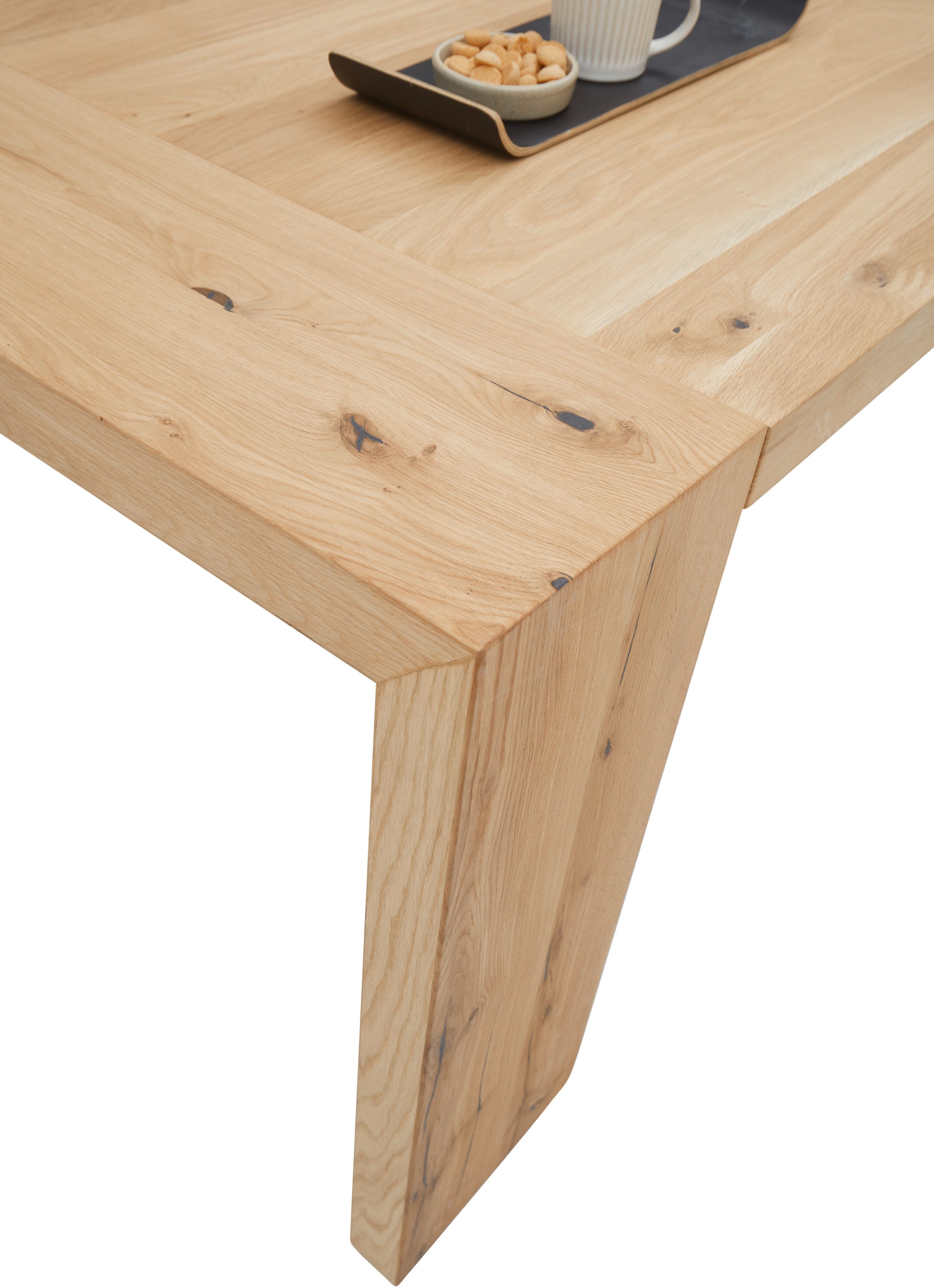 Stolkom Esstisch »Anno Esszimmertisch Eiche Massivholz geölt, FSC, BxHxT 200x76x100 cm«, Eiche Massivholz geölt, FSC-Zertifiziert, Flächenbelastung bis 90 kg