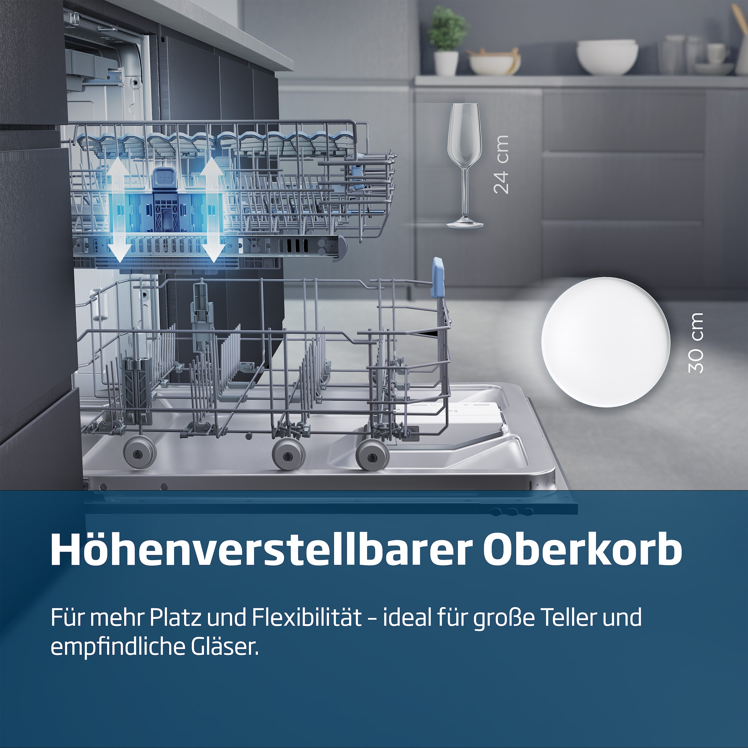 BEKO Unterbaugeschirrspüler »BDUN16R46XW« 9,5 l 15 tlg. Maßgedecke Quick&Shine – schnelle Reinigung mit optimaler Trocknung