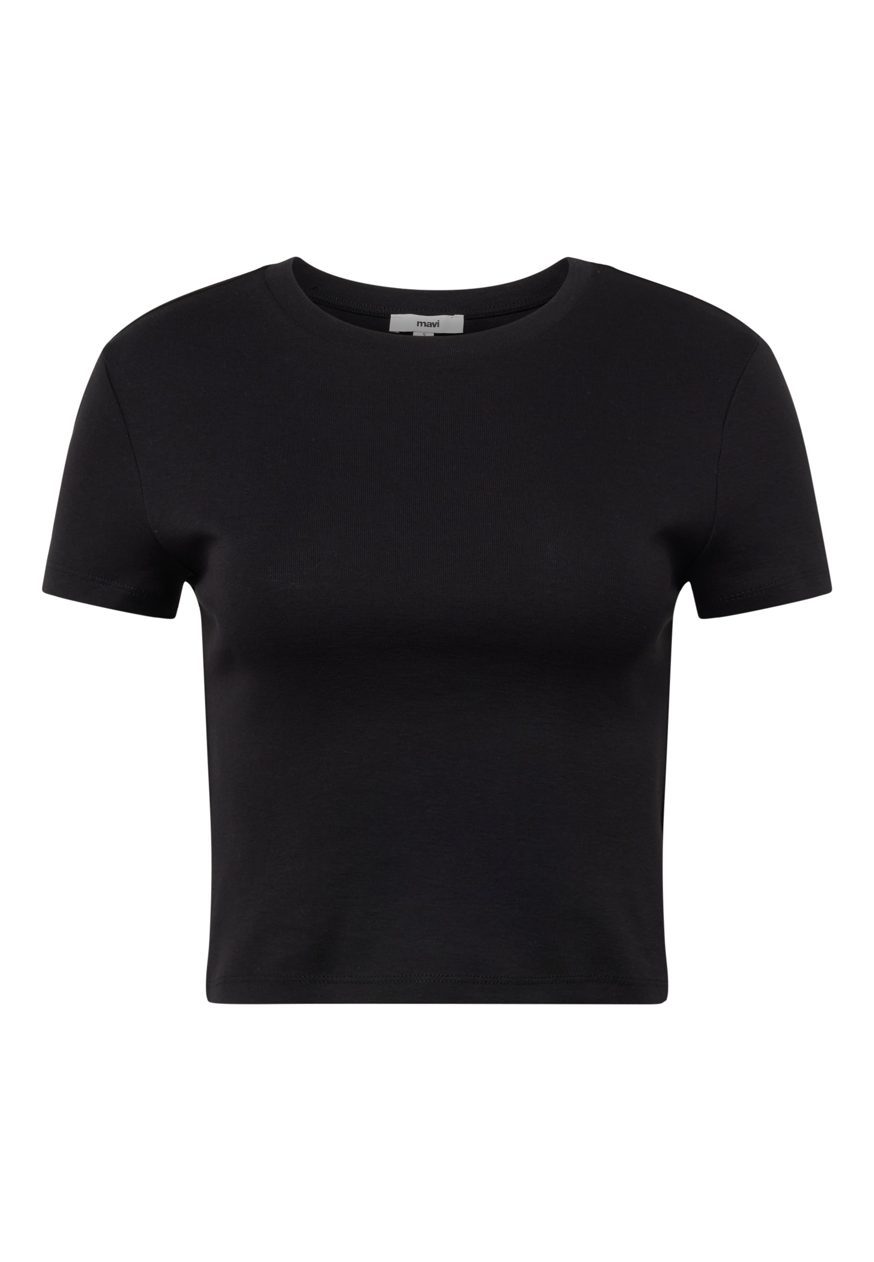 Mavi T-Shirt »CREW NECK BASIC TEE«, Basic Crop Top