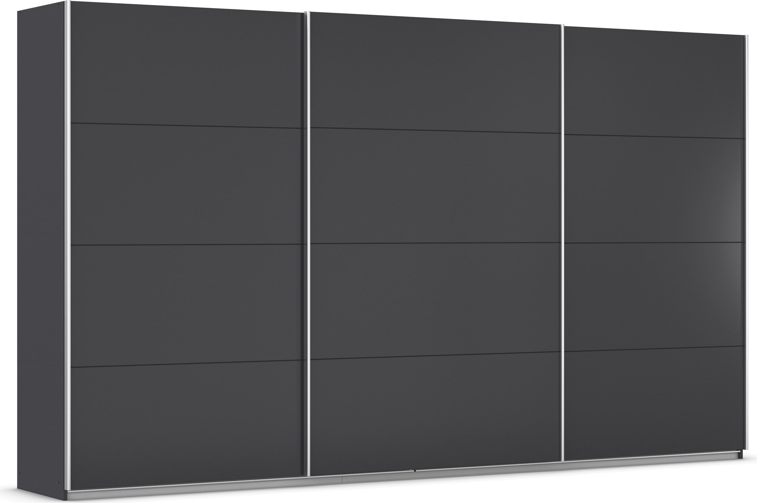 OTTO home Schwebetürenschrank "Kleiderschrank Schrank Garderobe AGORDO mit Dekor- oder Hochglanzfront" Breiten 203/271/315/360 cm in drei Griff-Farben - NEU: Farbe SCHWARZ, in 4 Breiten und 2 Höhen MADE IN GERMANY