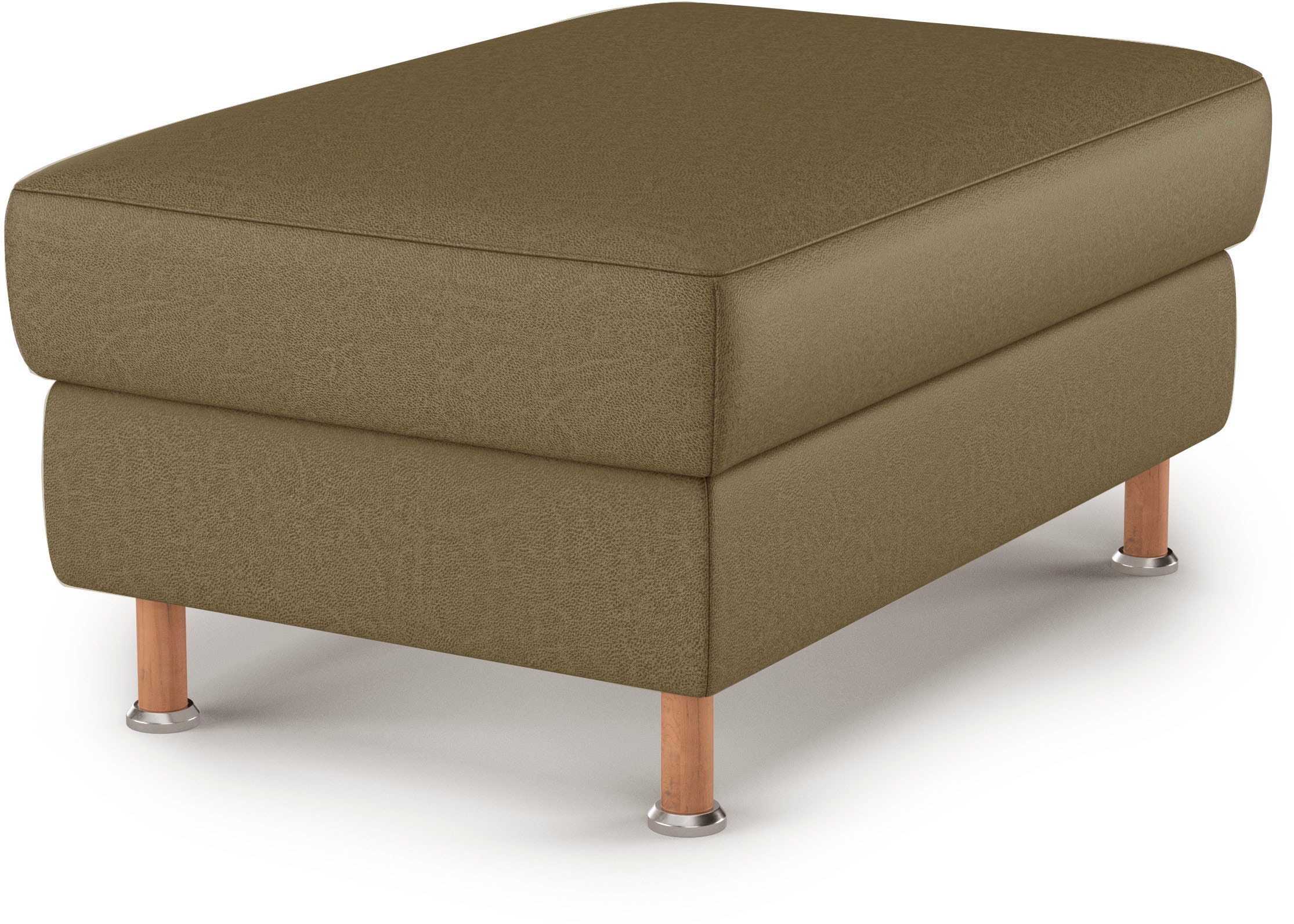 Home affaire Polsterhocker »Calypso«, Holzfuesse mit Metallteller
