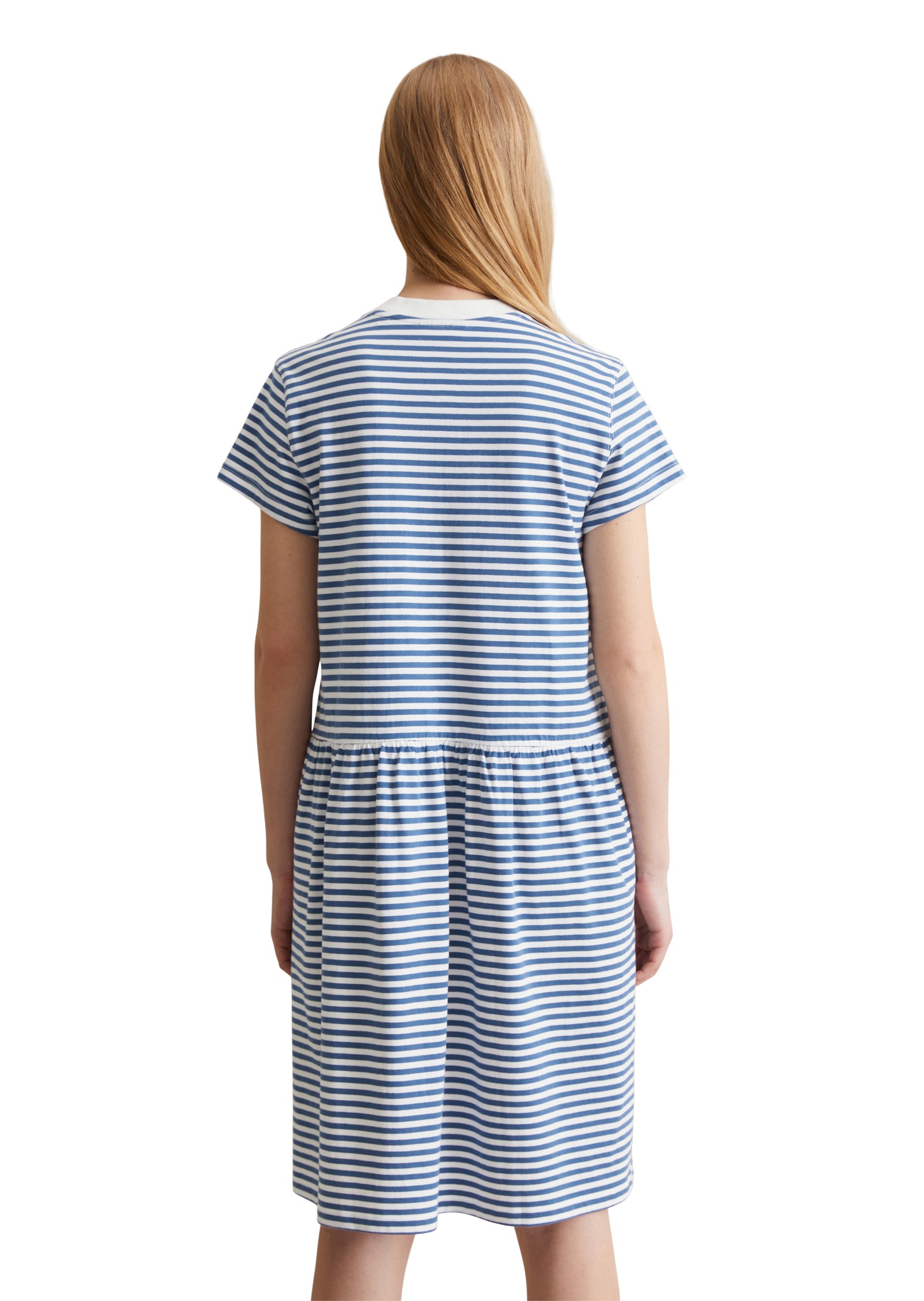 Marc OPolo DENIM Jerseykleid Seitennahttaschen fein geringelt günstig online kaufen