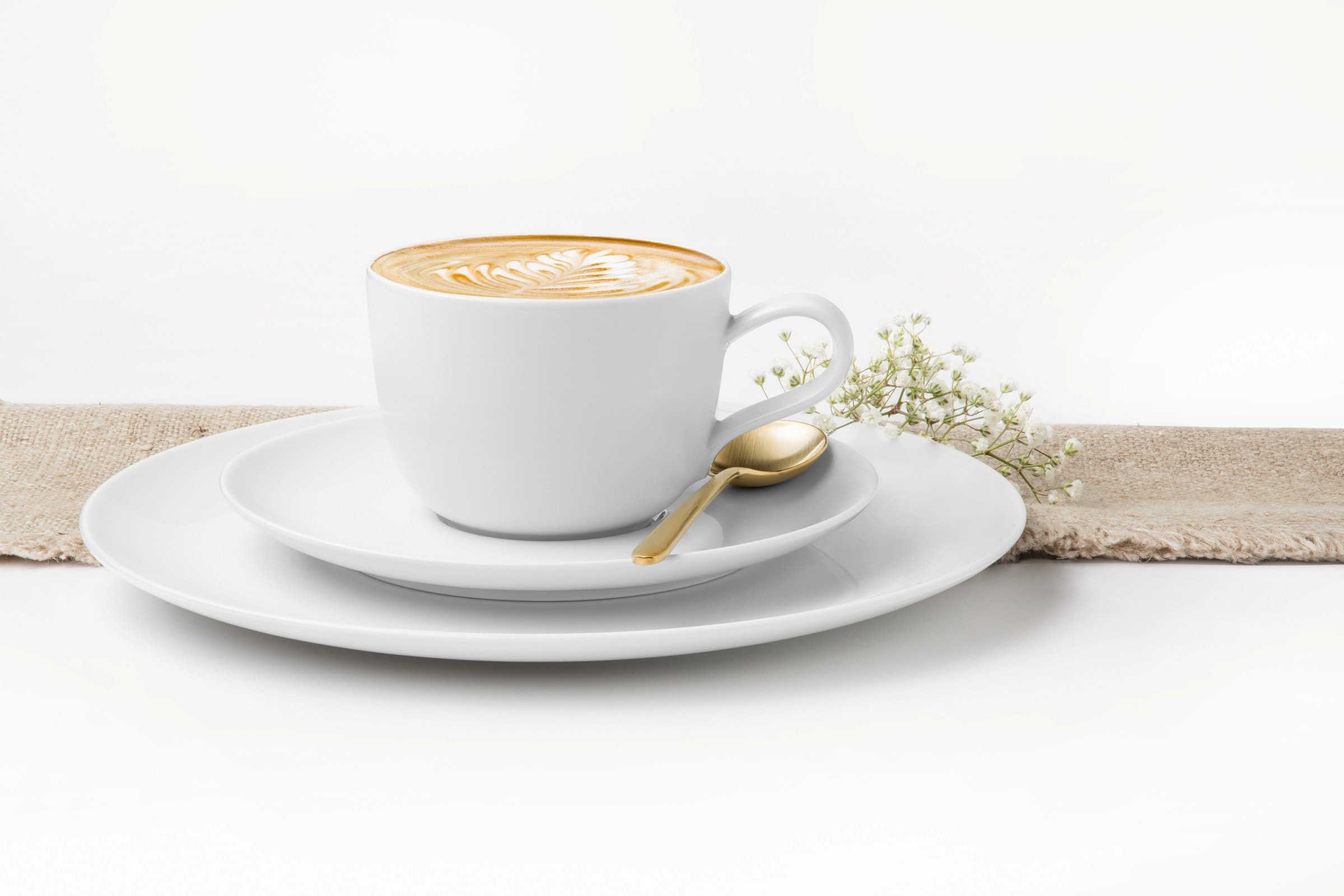 Seltmann Weiden Kaffeeservice »Geschirr-Set, Service Liberty«, (Set, 18 tlg.), Teller Set, Tassen, weiß, Made in Germany, 18 Teile, für 6 Personen