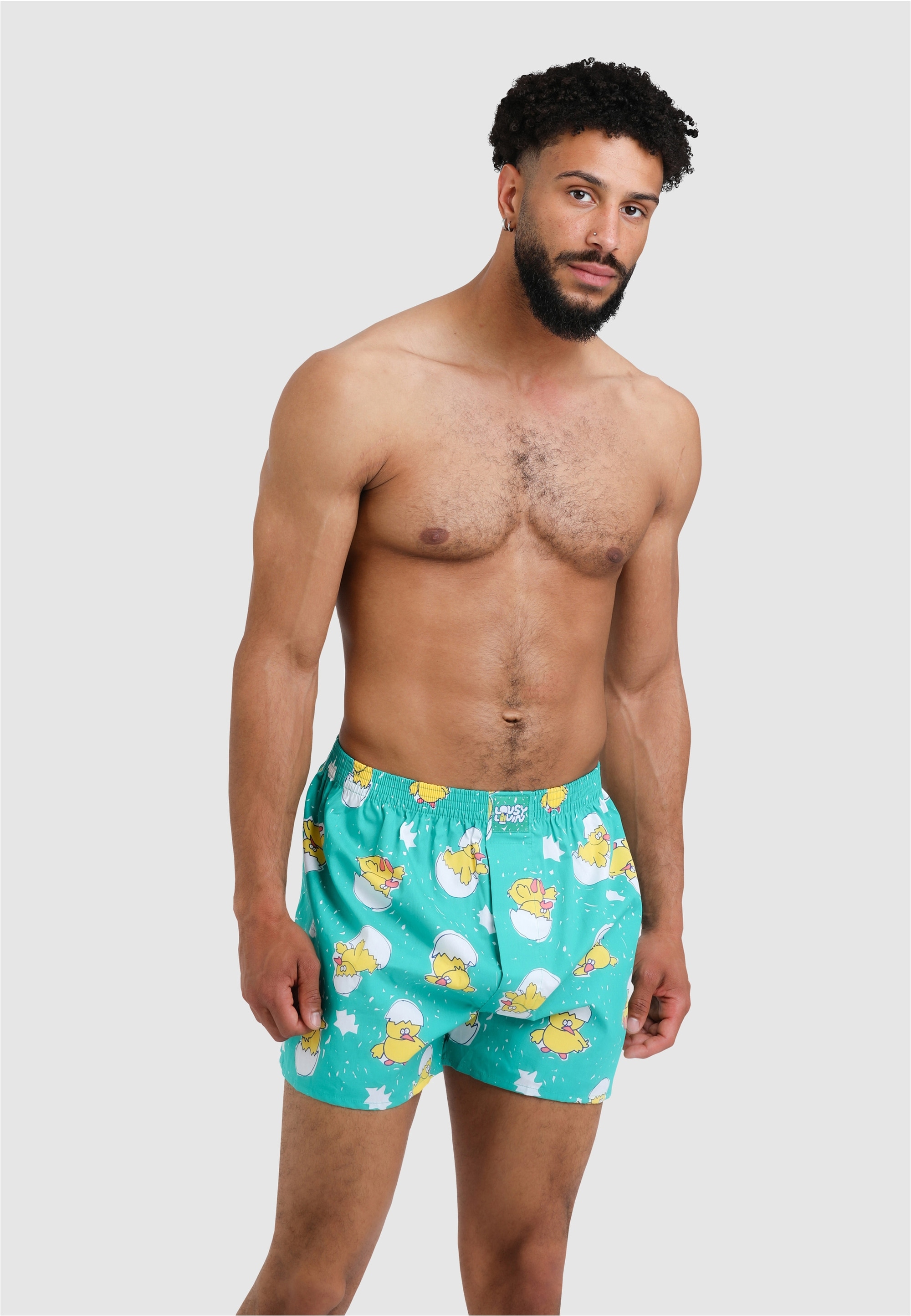 Lousy Livin Boxershorts "Kueken & Lines", mit buntem Design günstig online kaufen