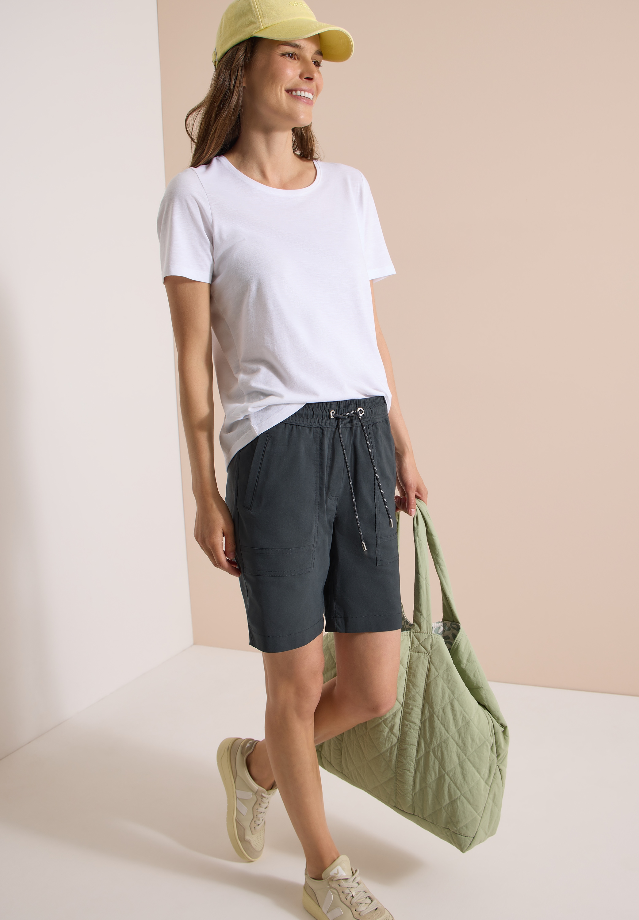 Cecil Shorts »Style Chelsea«  bequeme Sommershorts, Elastikbund, aufgesetzte Taschen