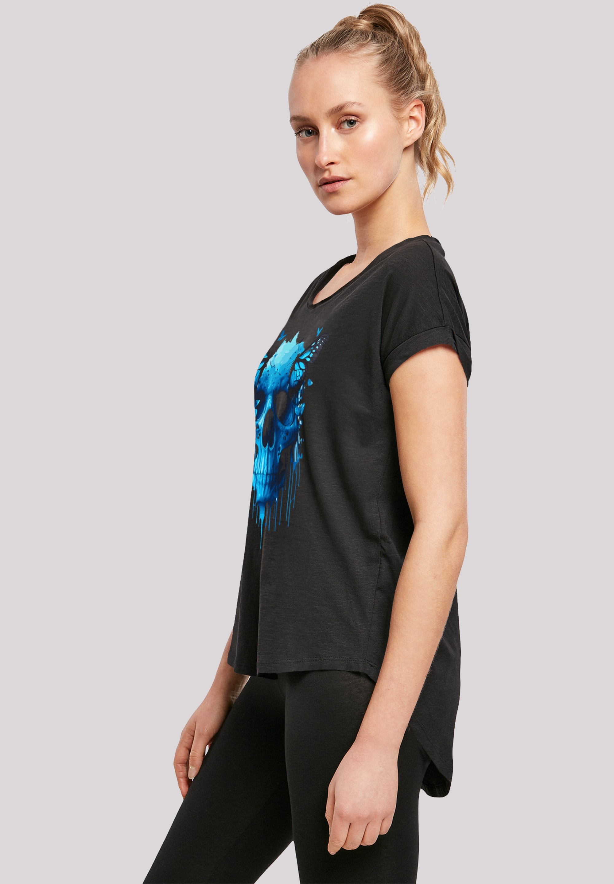 Schmetterling«, mit Print T-Shirt | kaufen für BAUR »Totenkopf F4NT4STIC