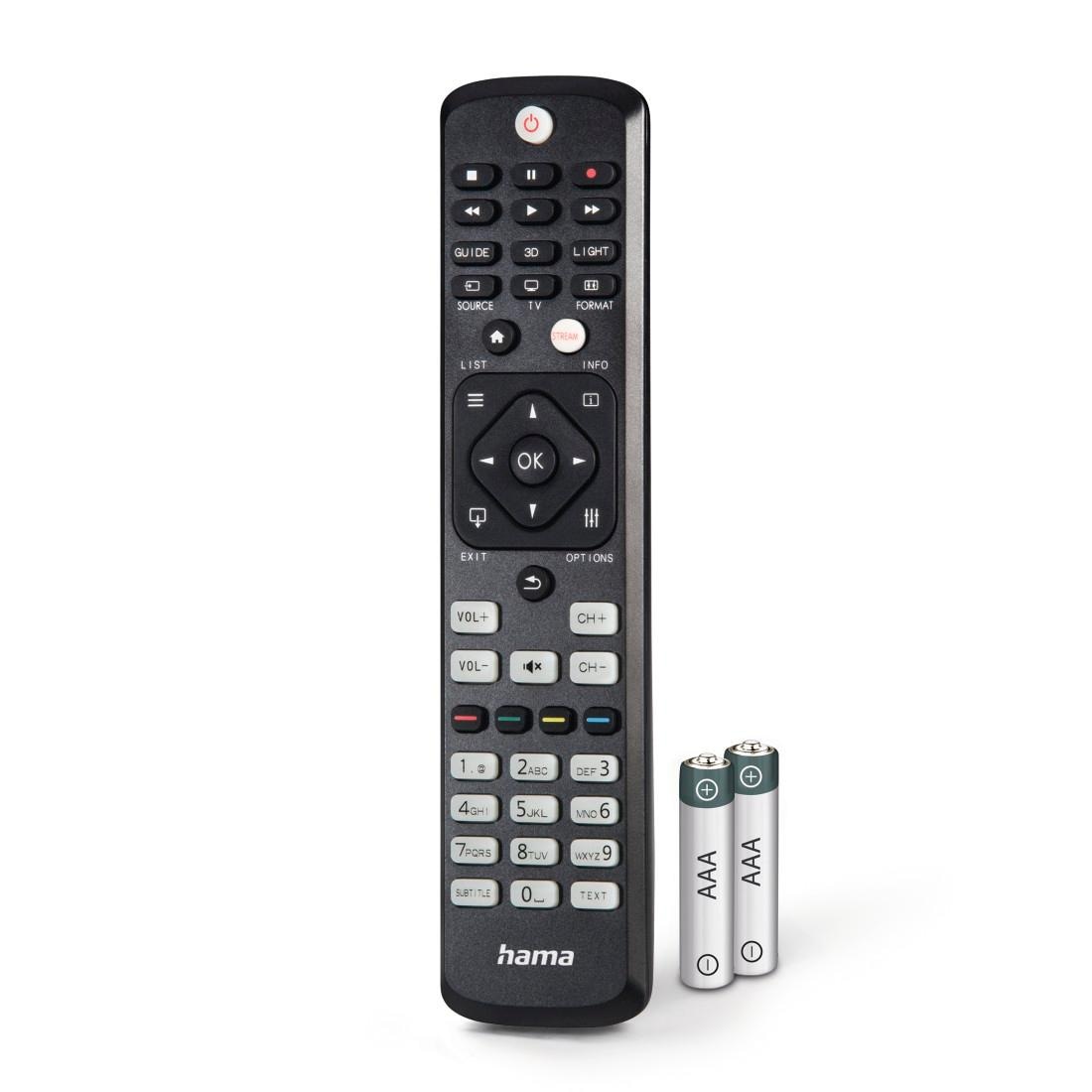 Hama Universal-Fernbedienung »Universal Ersatzfernbedienung für Philips TV, lernfähig«, 1-in-1
