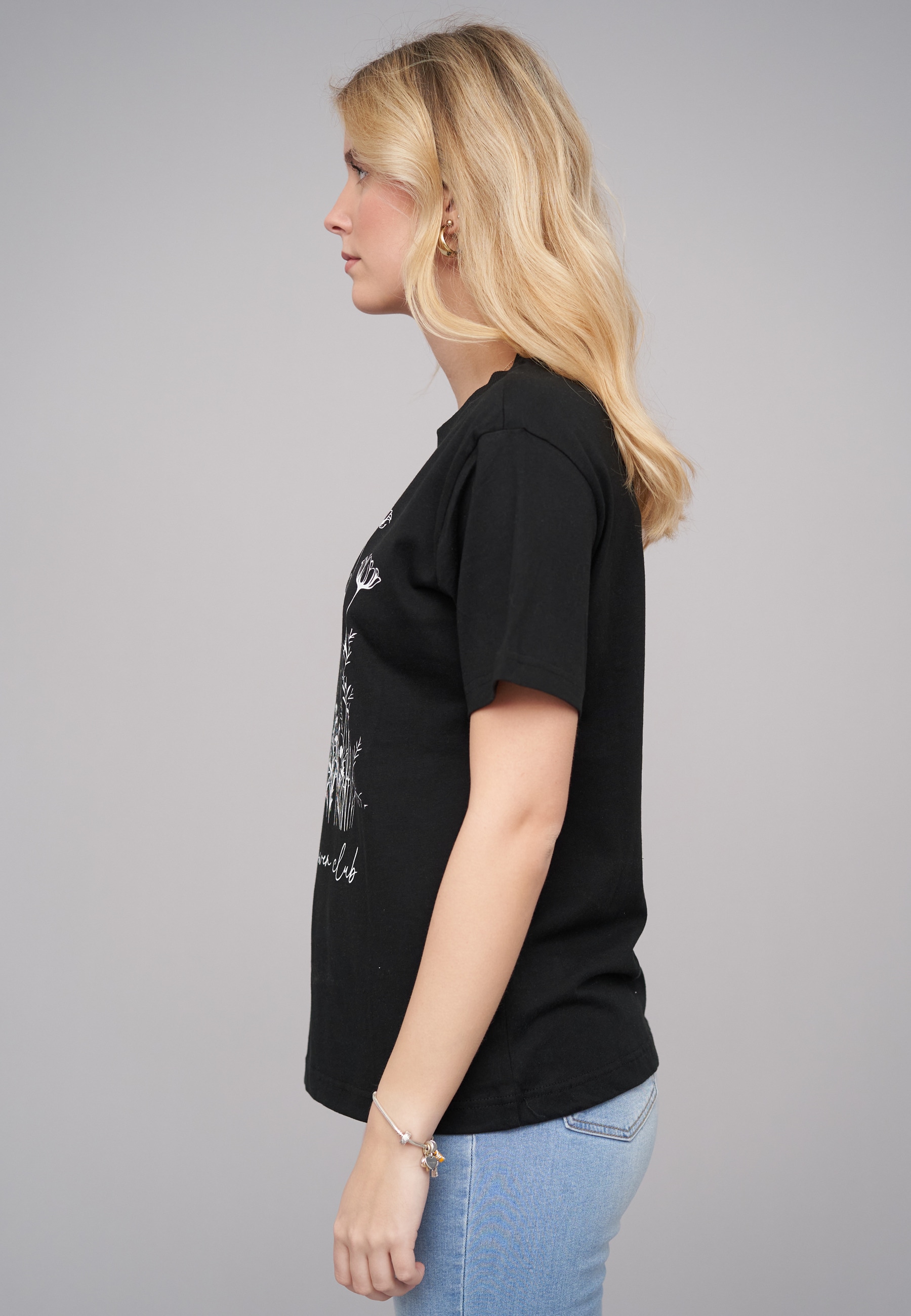 CLOUD 5IVE T-Shirt »CLOUD 5IVE Ladies 77 Wildflower Black Tee« 1 Stk.