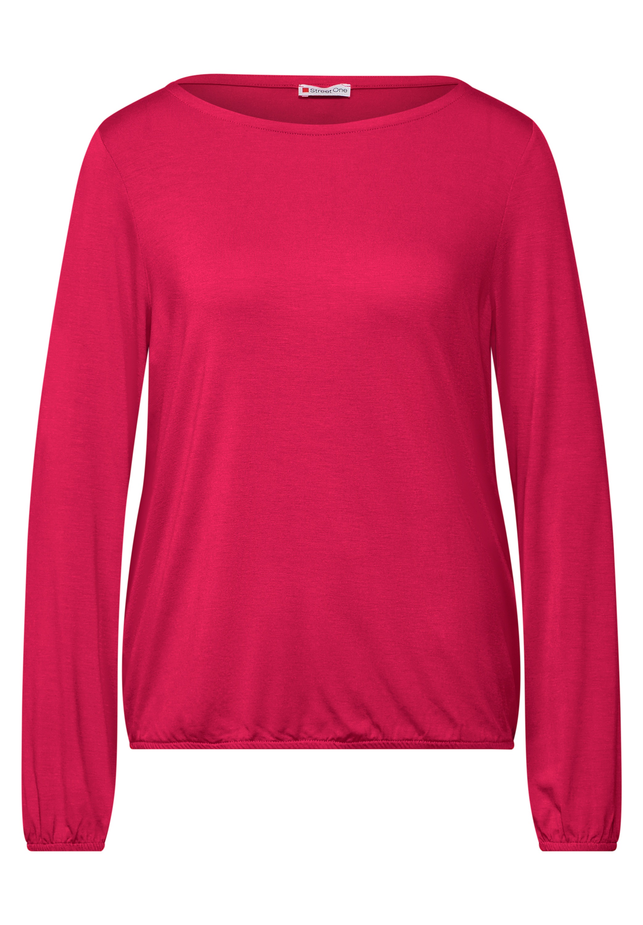 STREET ONE Langarmshirt, mit U-Boot-Ausschnitt