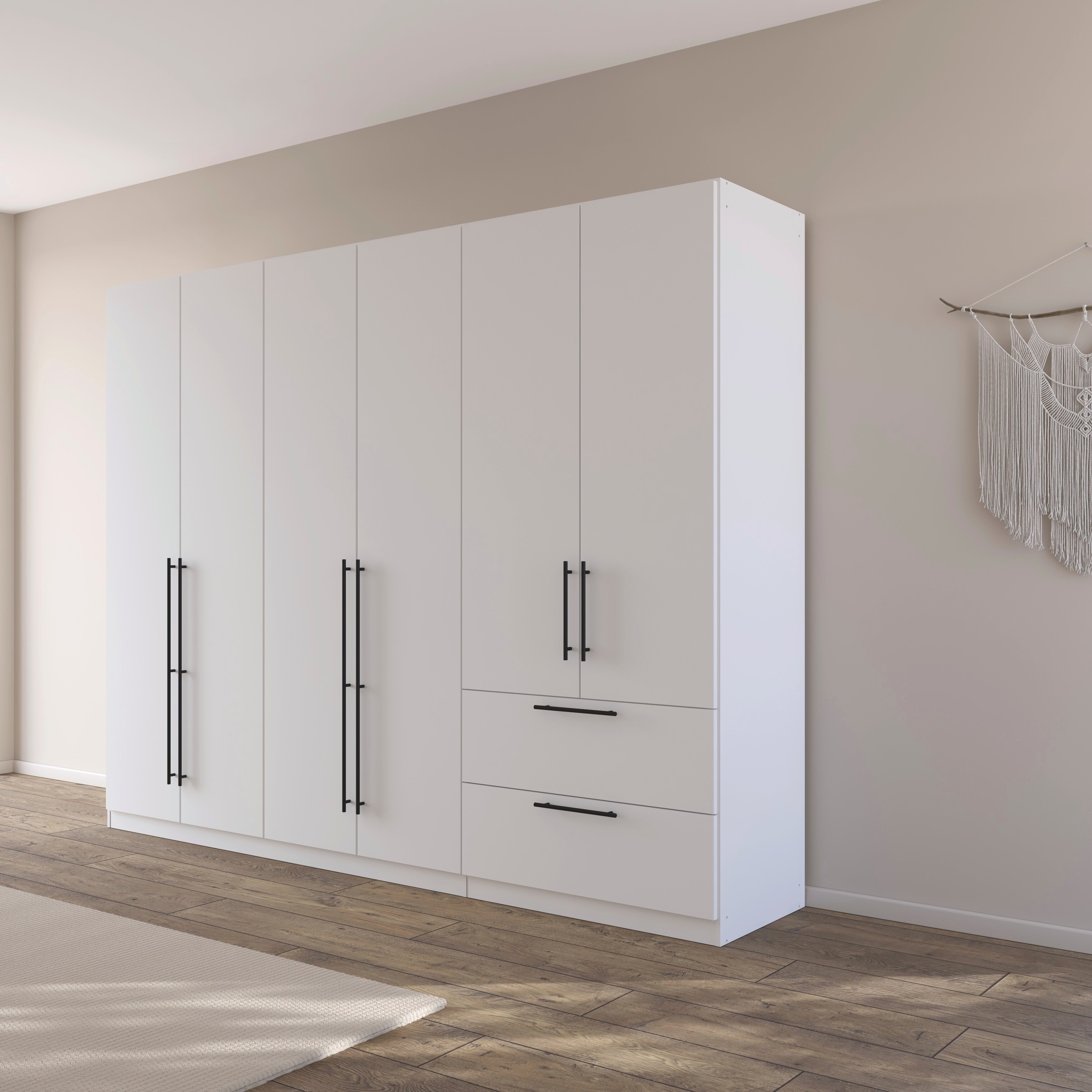 Thumbnail - rauch Kleiderschrank "Drehtürenschrank Schrank Garderobe Wäscheschrank Schlafzimmer AVOLA" in 3 verschiedenen Ausstattun...