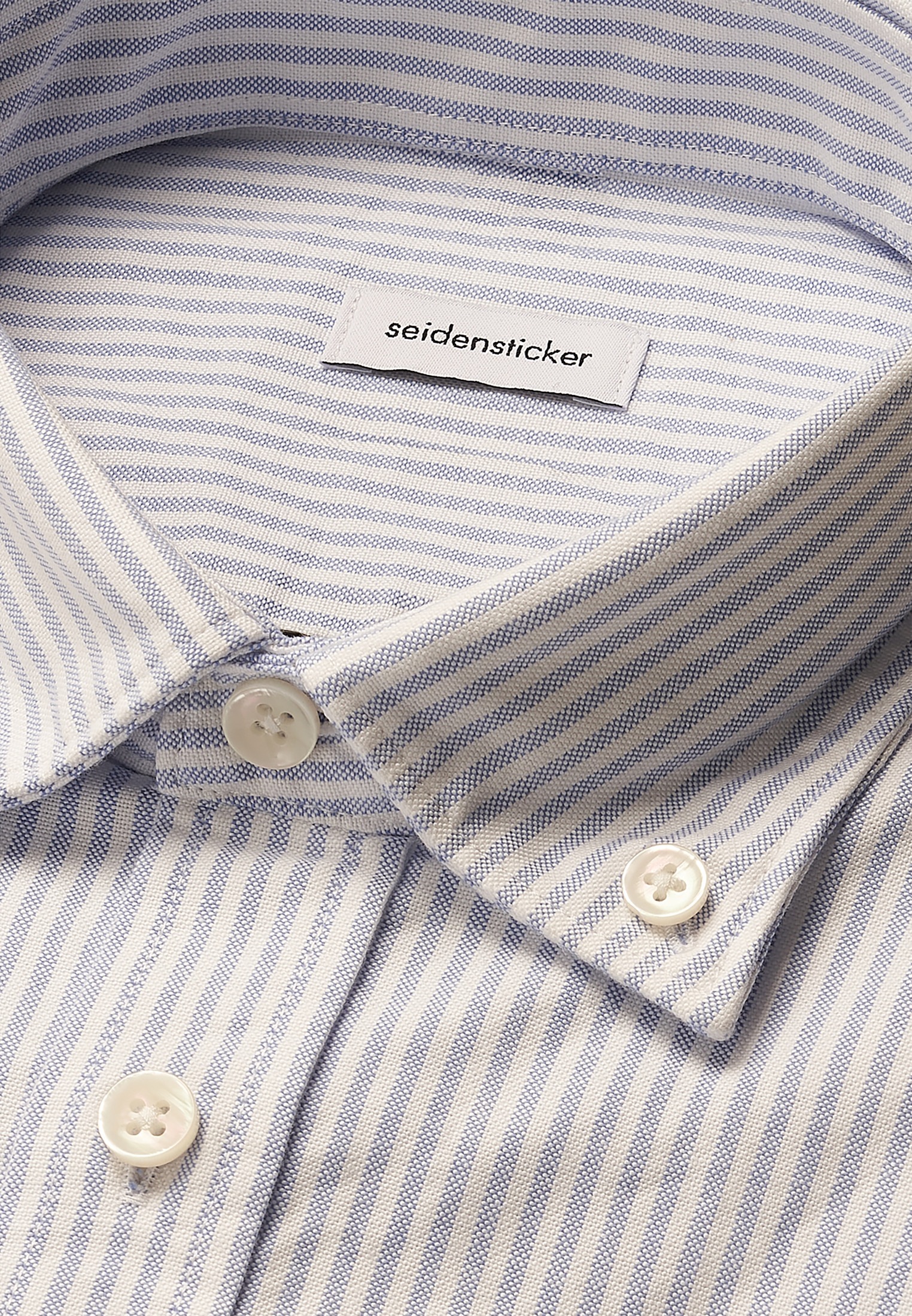 seidensticker Businesshemd, Regular Button-Down-Kragen Gestreift