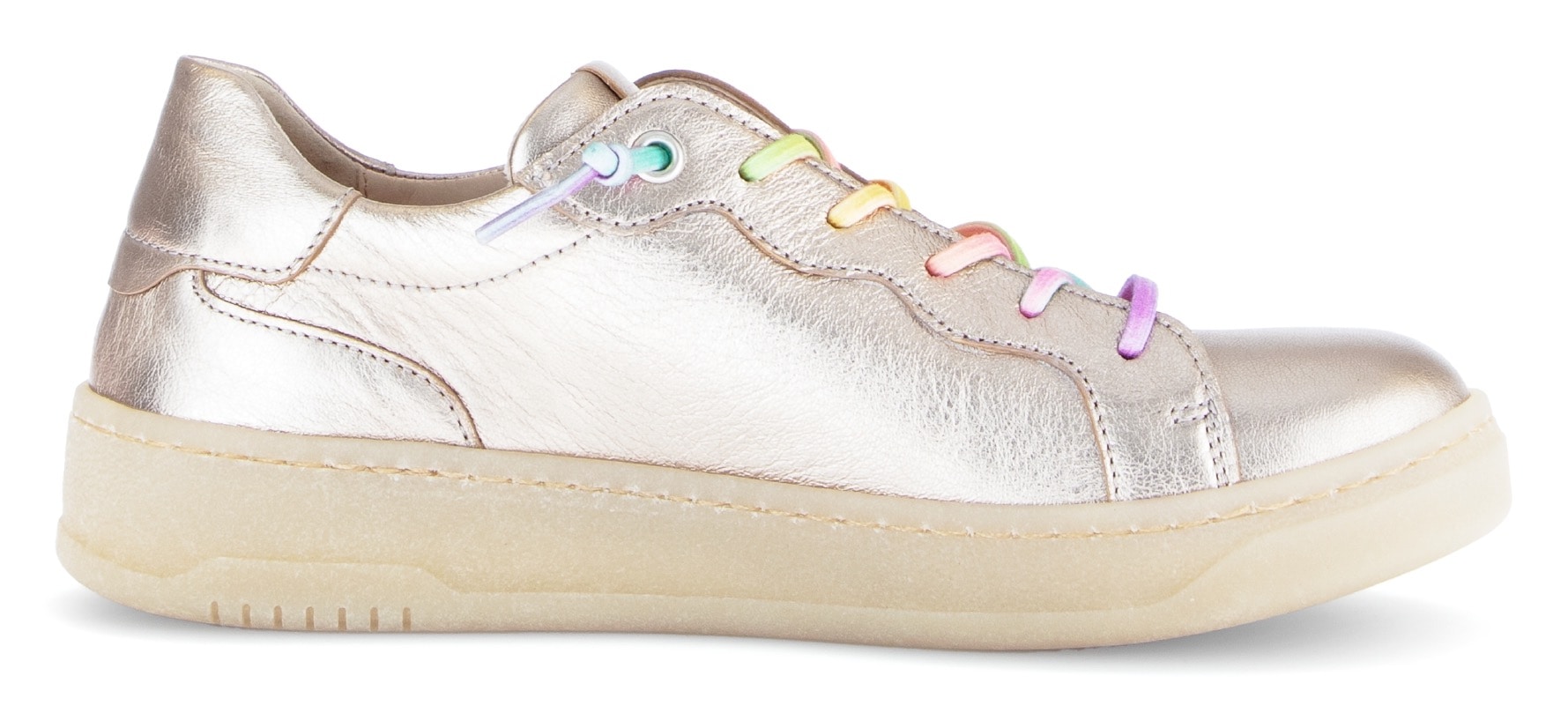 Gabor Slip-On Sneaker, Freizeitschuh, Halbschuh, Slipper mit bunten Gummizügen