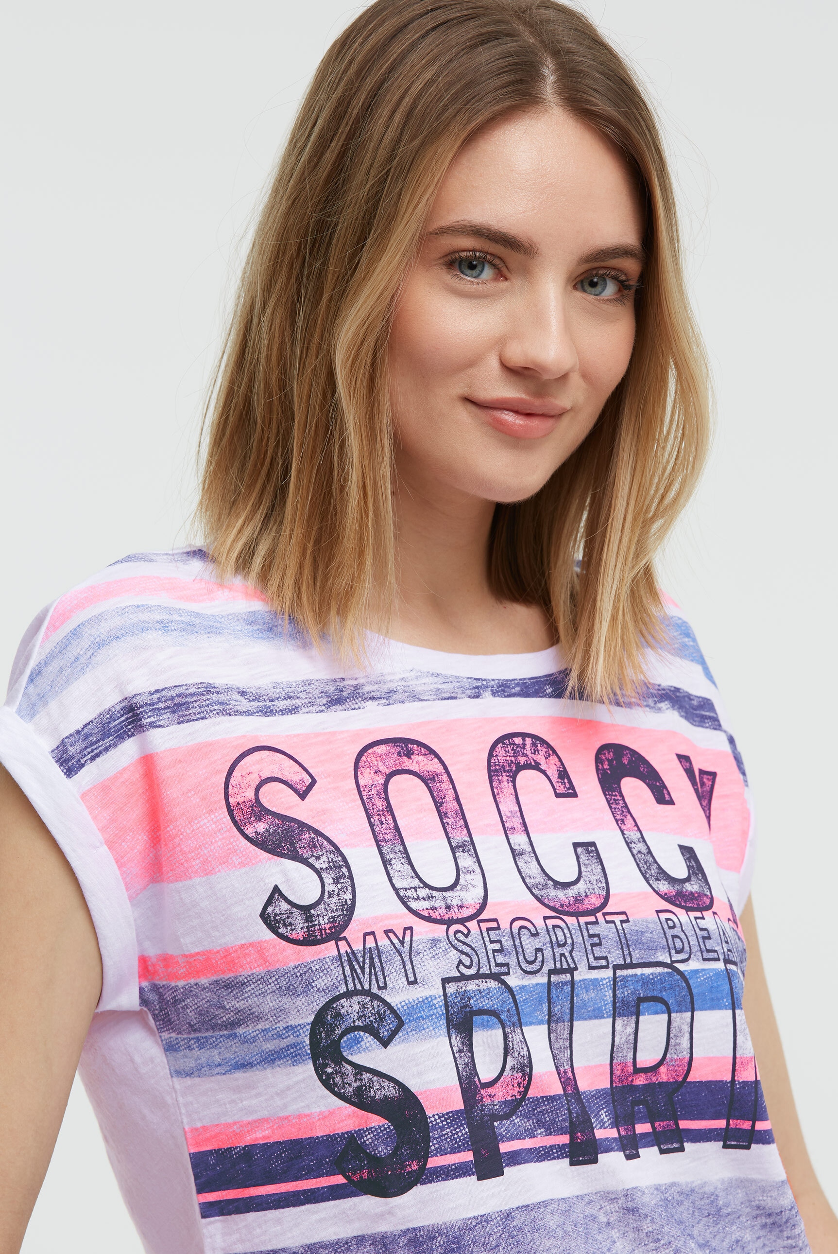 SOCCX Rundhalsshirt aus Baumwolle