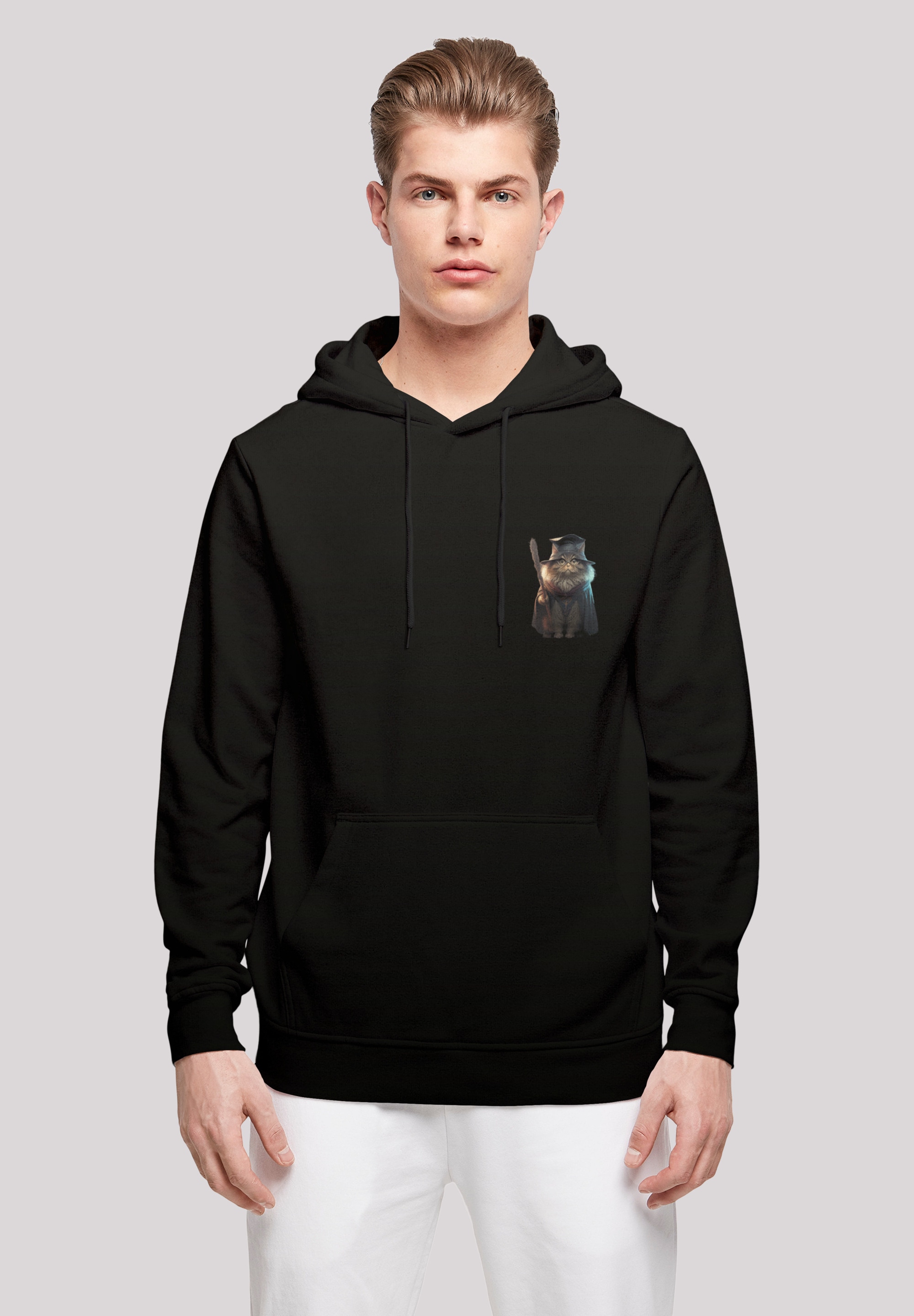 F4NT4STIC Kapuzenpullover "Wizard Cat HOODIE", Print