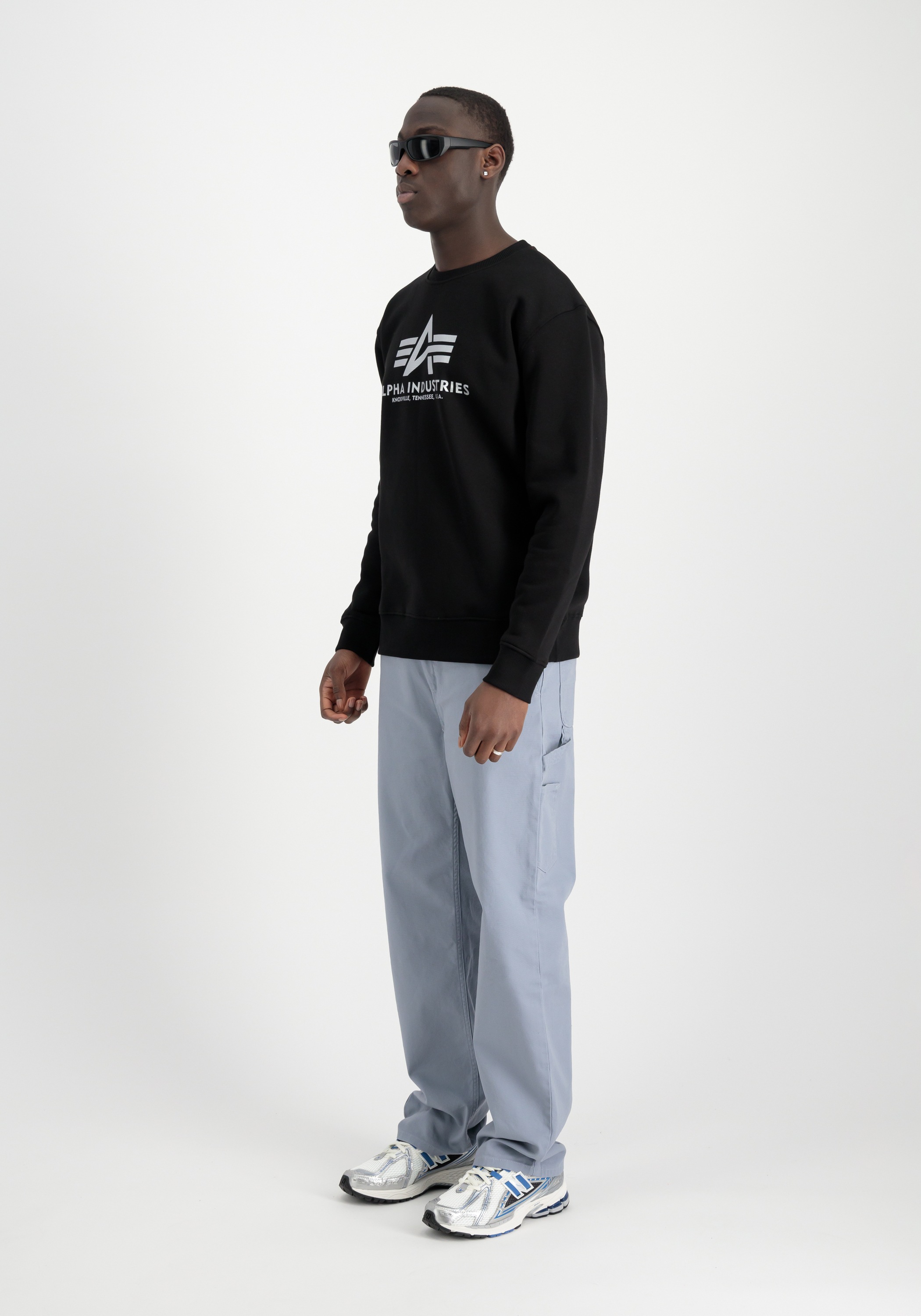 Thumbnail - Alpha Industries Sweater "Alpha Industries Men - Sweatshirts Basic Sweatshirt Carbon"
