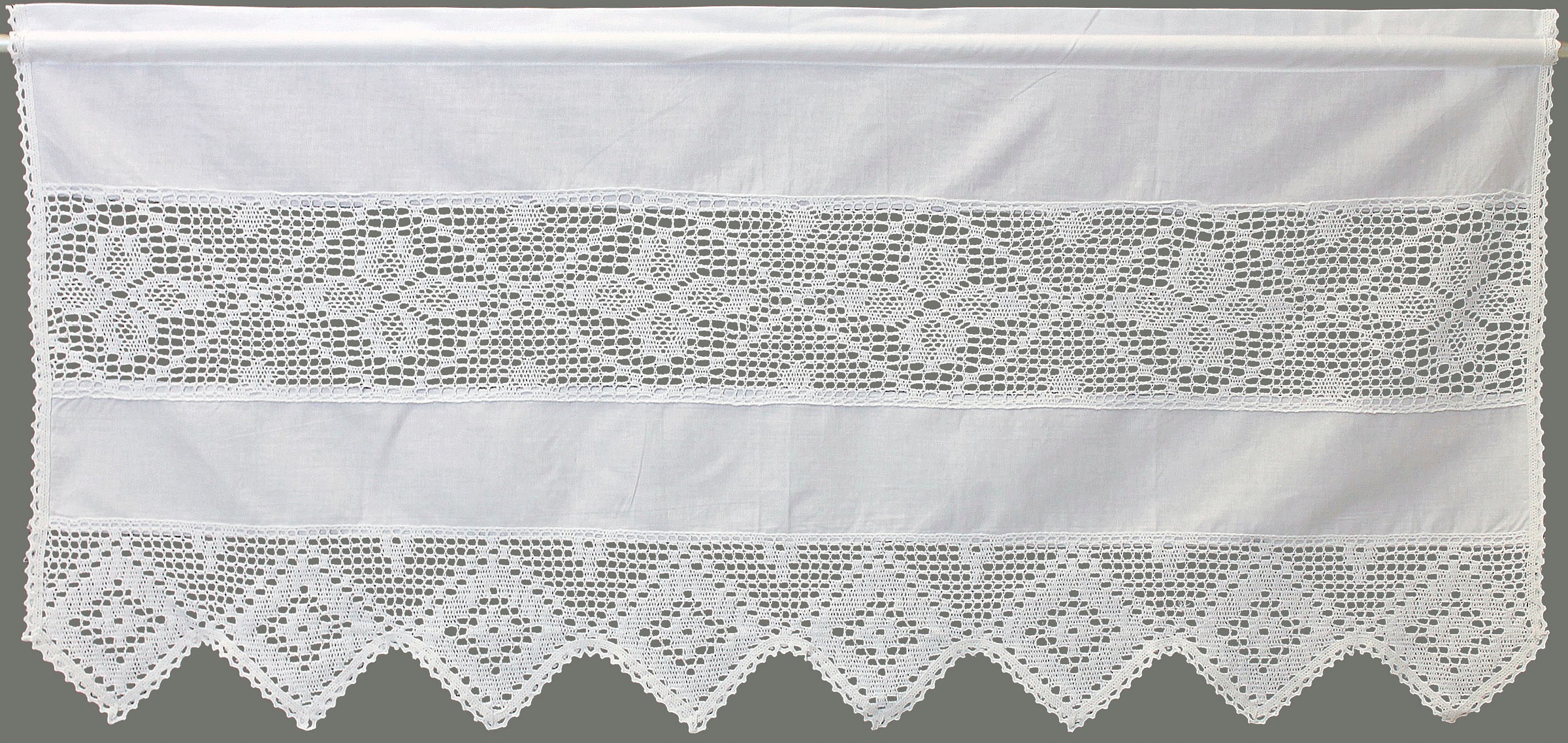 HOSSNER - ART OF HOME DECO Gardine "Achental" Stangendurchzug 1 Stk. tlg. günstig online kaufen