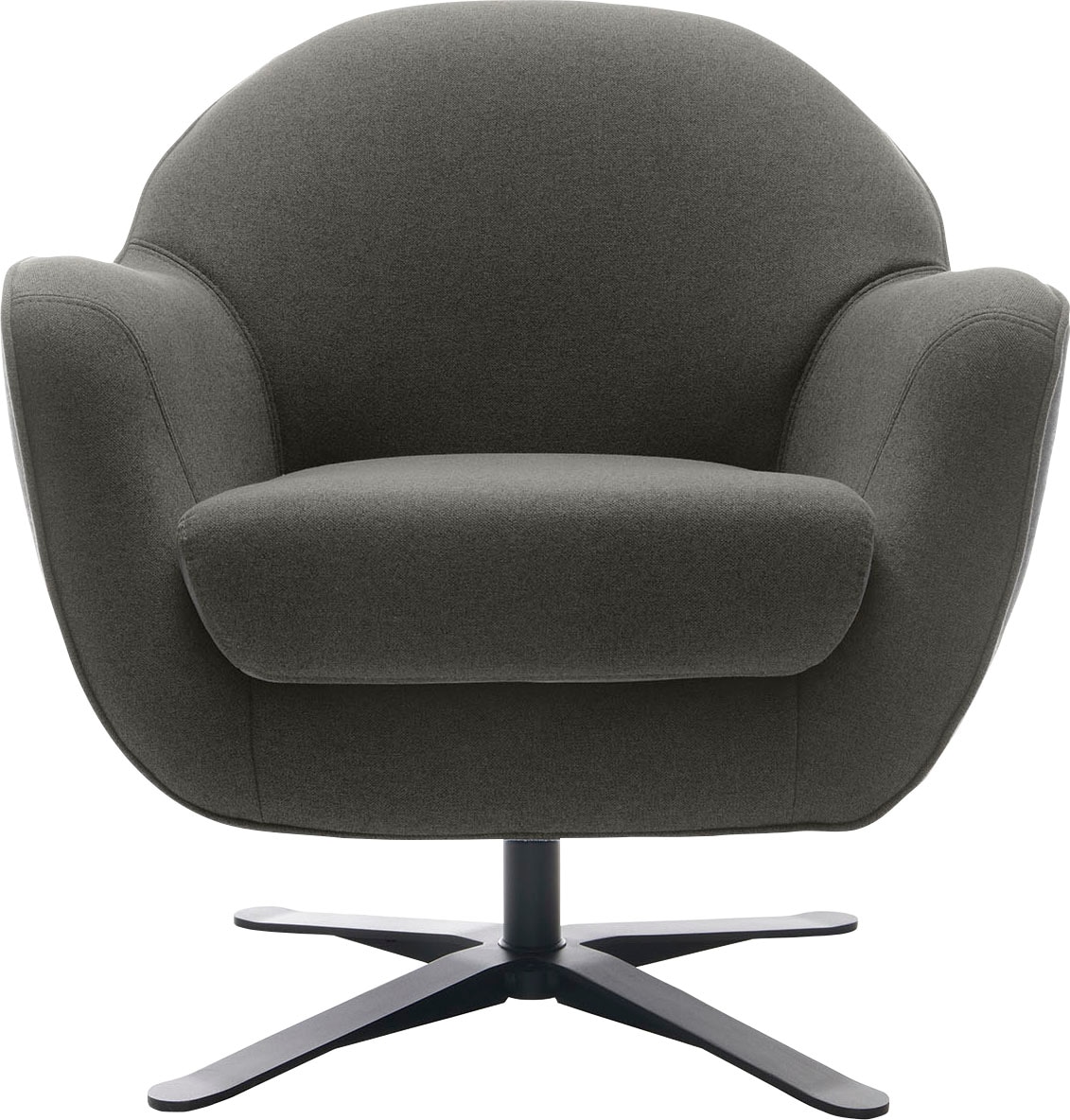 TRENDMANUFAKTUR Drehsessel »Mira, Loungesessel«, in zeitlosem, modernen Stil mit praktischer Drehfunktion