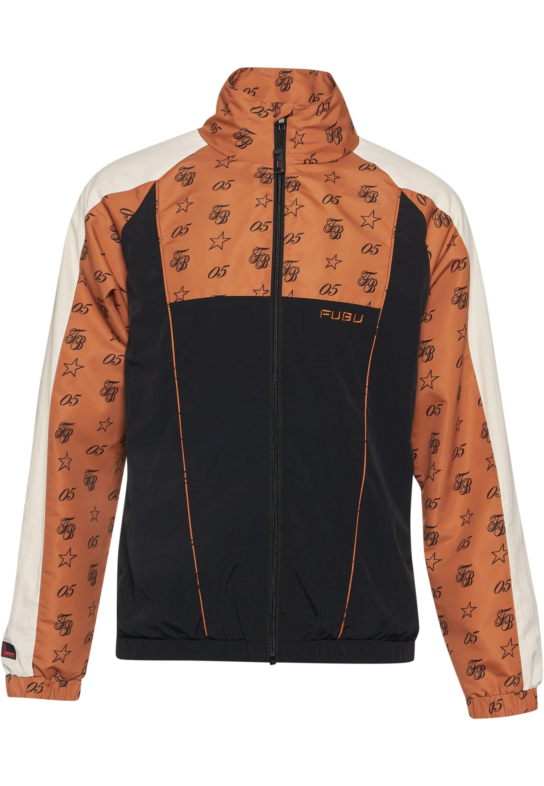 Fubu Trainingsjacke »Fubu Herren FM234-013-2 FUBU FB Initials Aop Block Track Jacket«, (1 St.), ohne Kapuze