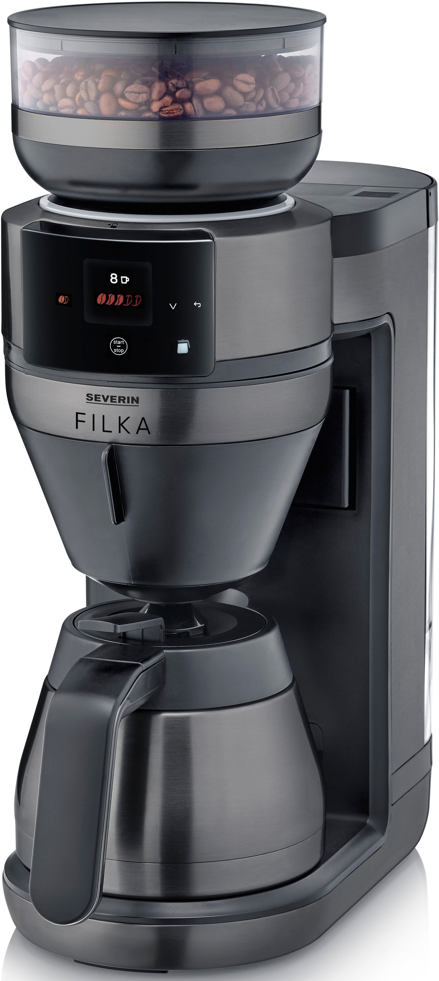 Severin Kaffeemaschine mit Mahlwerk "KA 4855 FILKA (2. Generation), Filterk günstig online kaufen