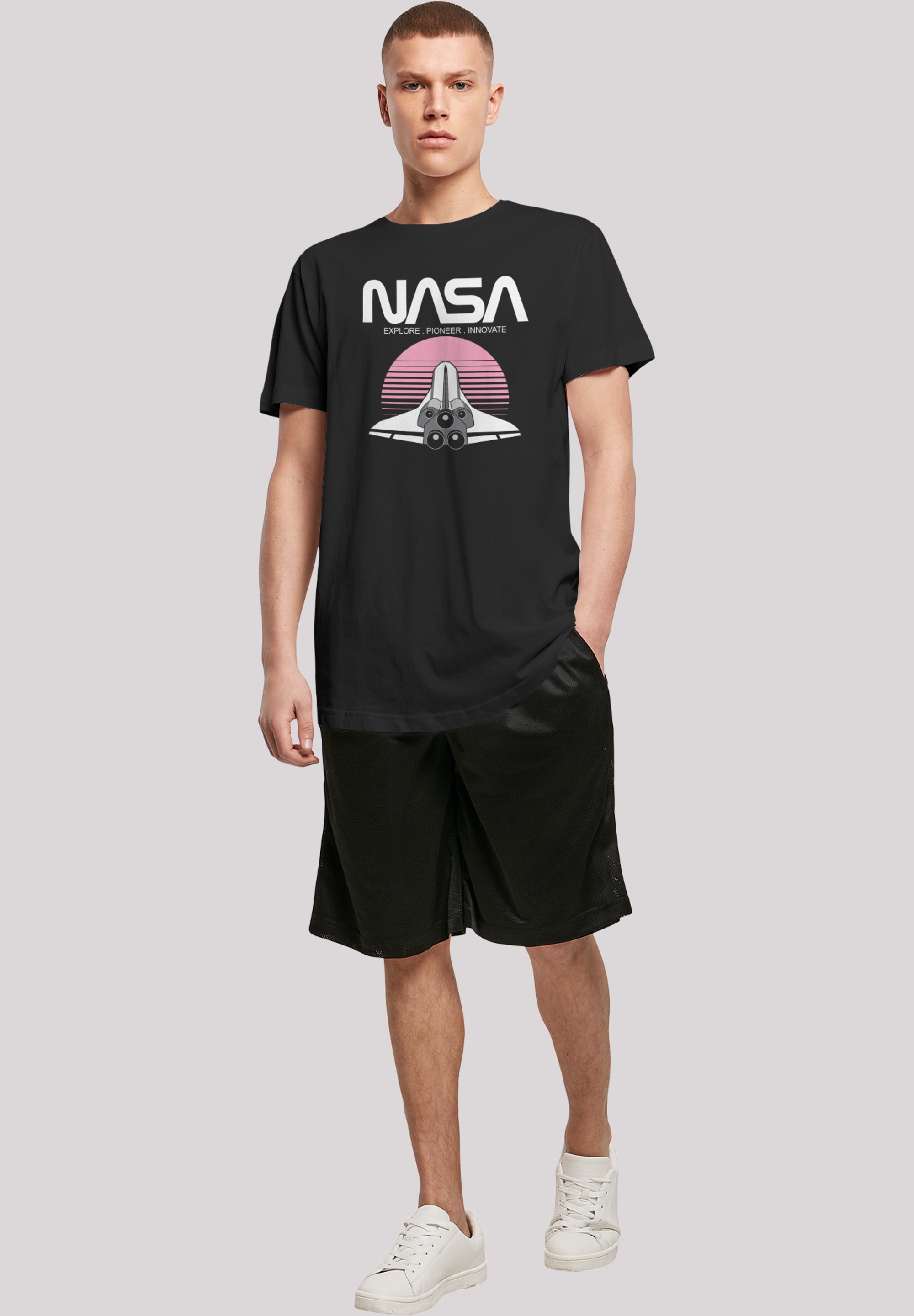 F4NT4STIC T-Shirt »NASA Space Shuttle Sunset'«, Print
