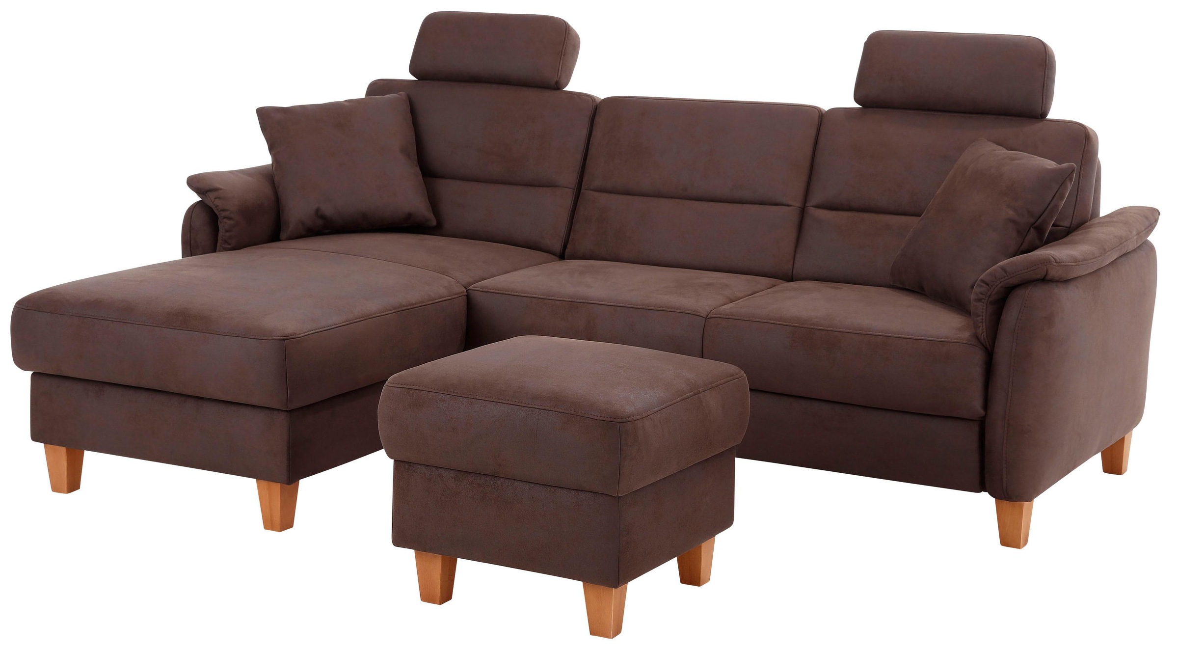 Home affaire Ecksofa »Palmera L-Form«, Federkern, wahlweise mit Bettfunktion und mit/ohne Bettkasten