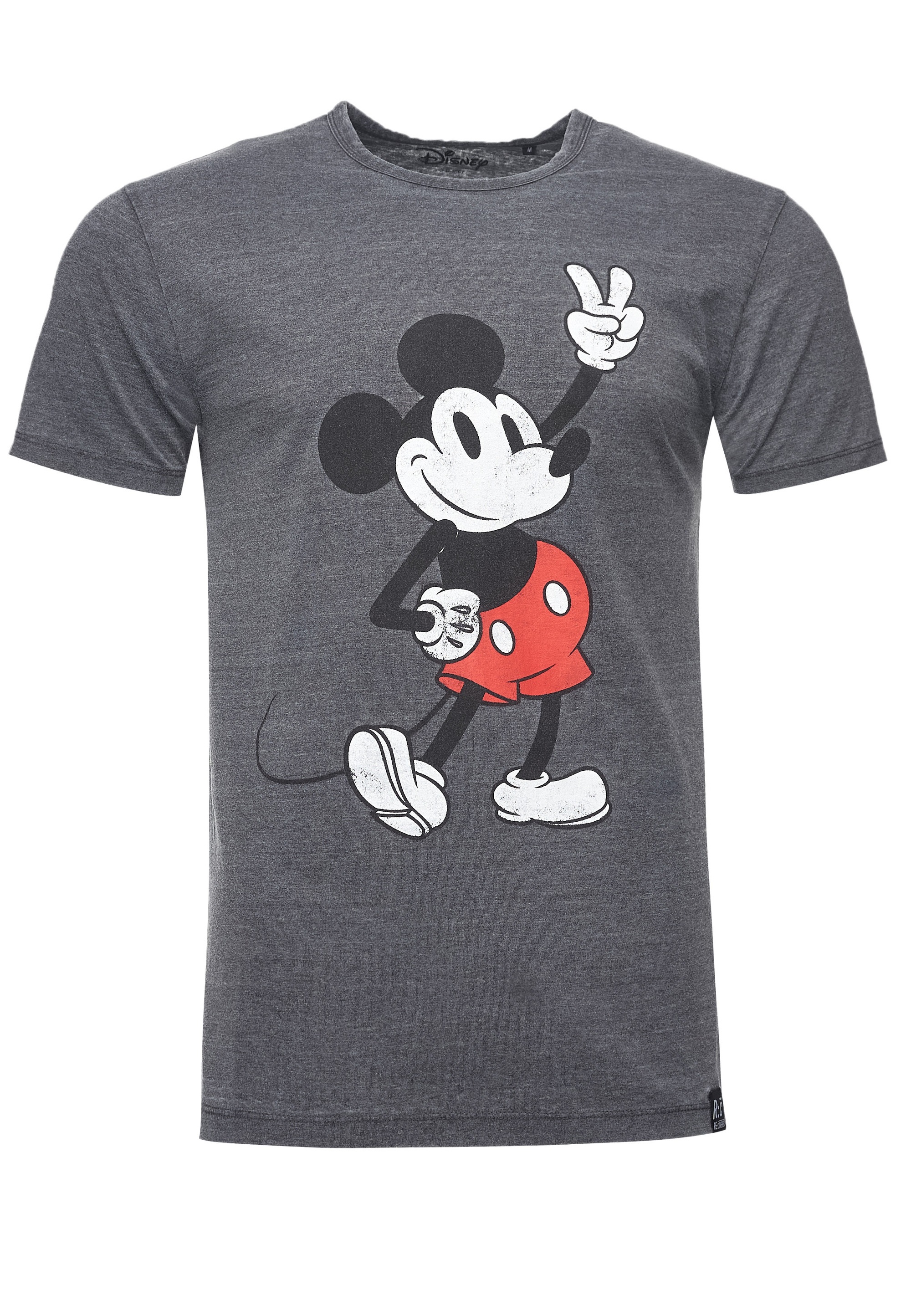 Recovered T-Shirt »Disney Mickey Peace Pose«, im zeitlosen Design