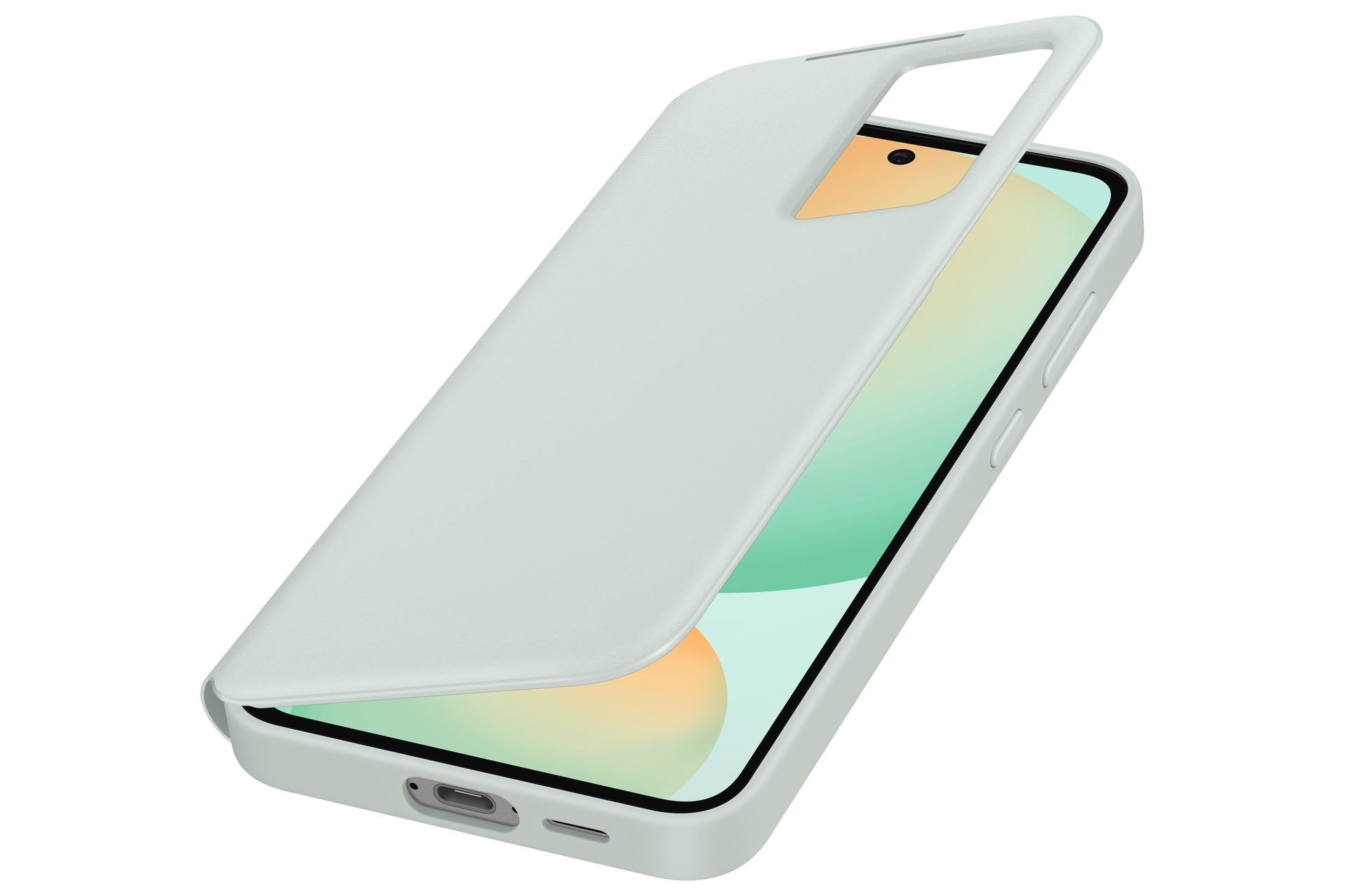 Samsung Handyhülle »Smart View Wallet Case für Samsung Galaxy S24 FE«, Backcover, Schutzhülle, Handyschutzhülle, Case, Schutzcase, stoßfest